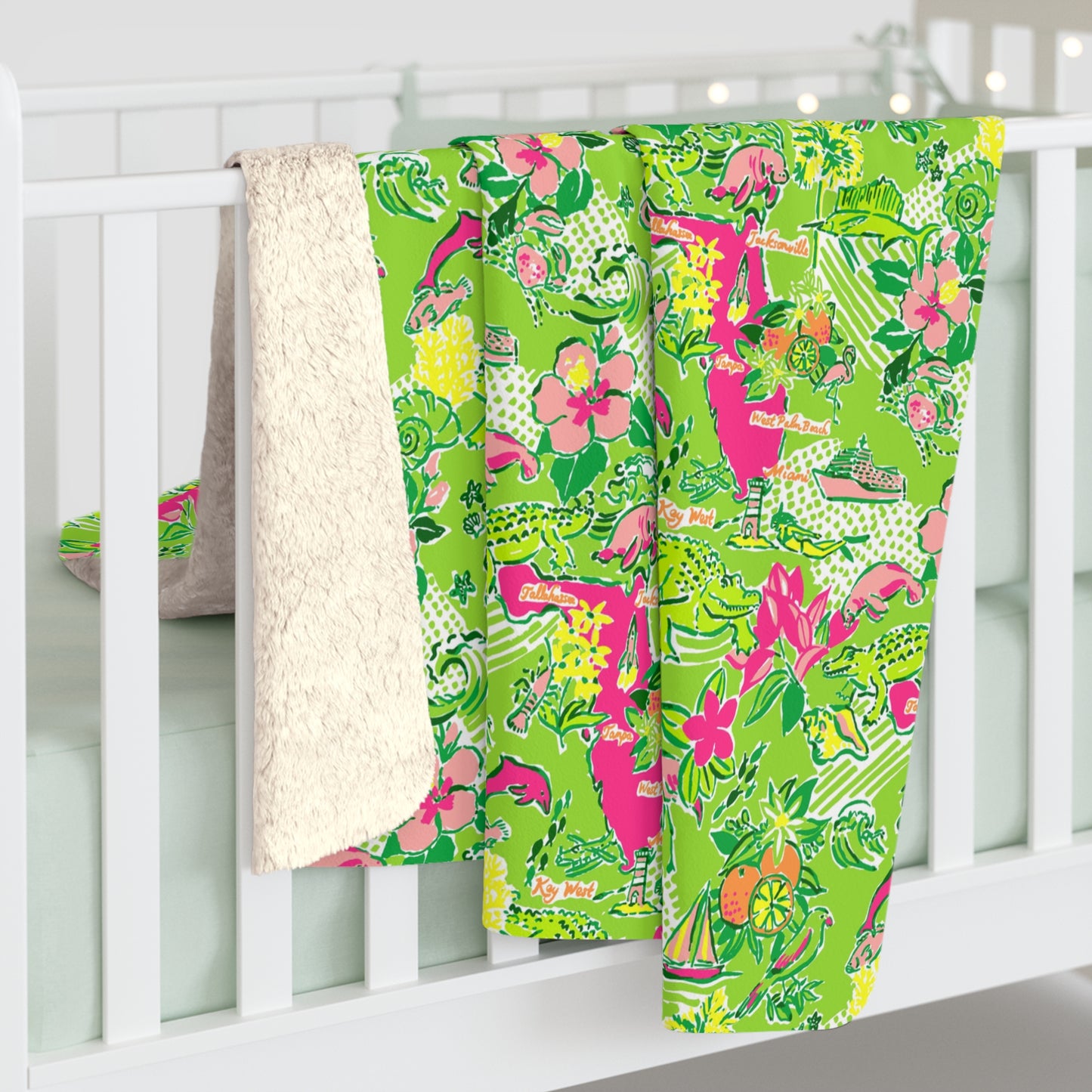 Sunshine State Sherpa Fleece Blanket