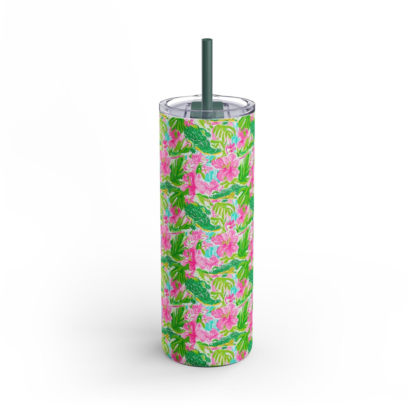 Swamp King Skinny Tumbler with screw-on slide
