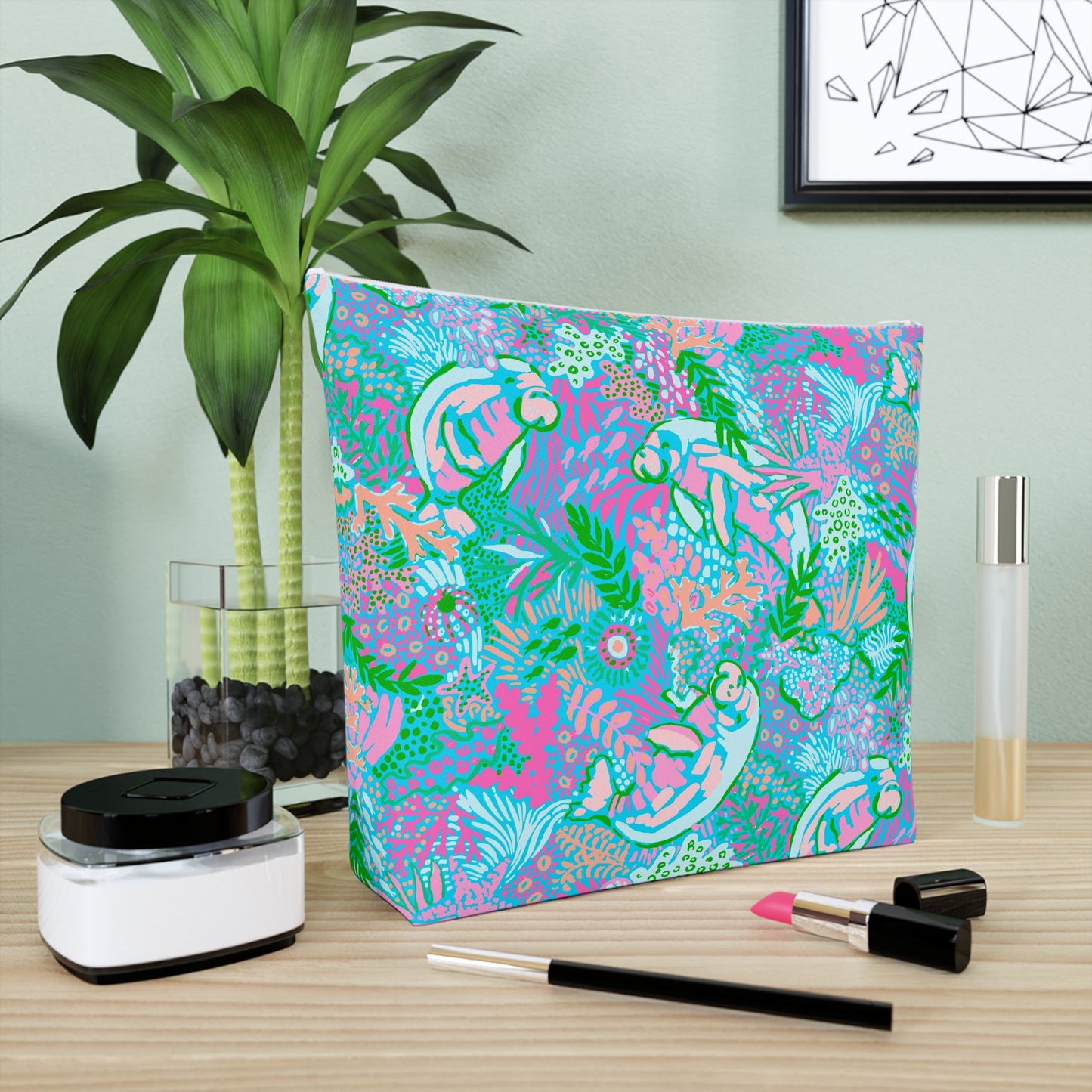 Manatee Paradise Cosmetic Bag