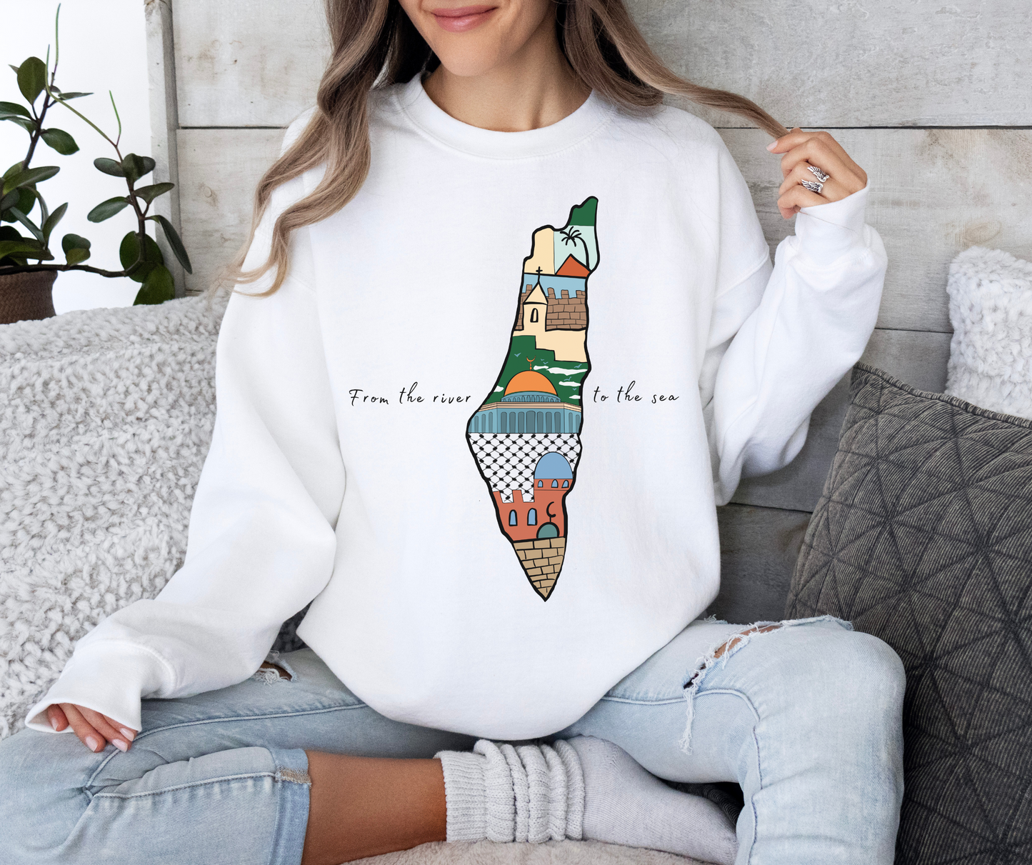 Mapwear: Palestine Edition Sweatshirt | Women