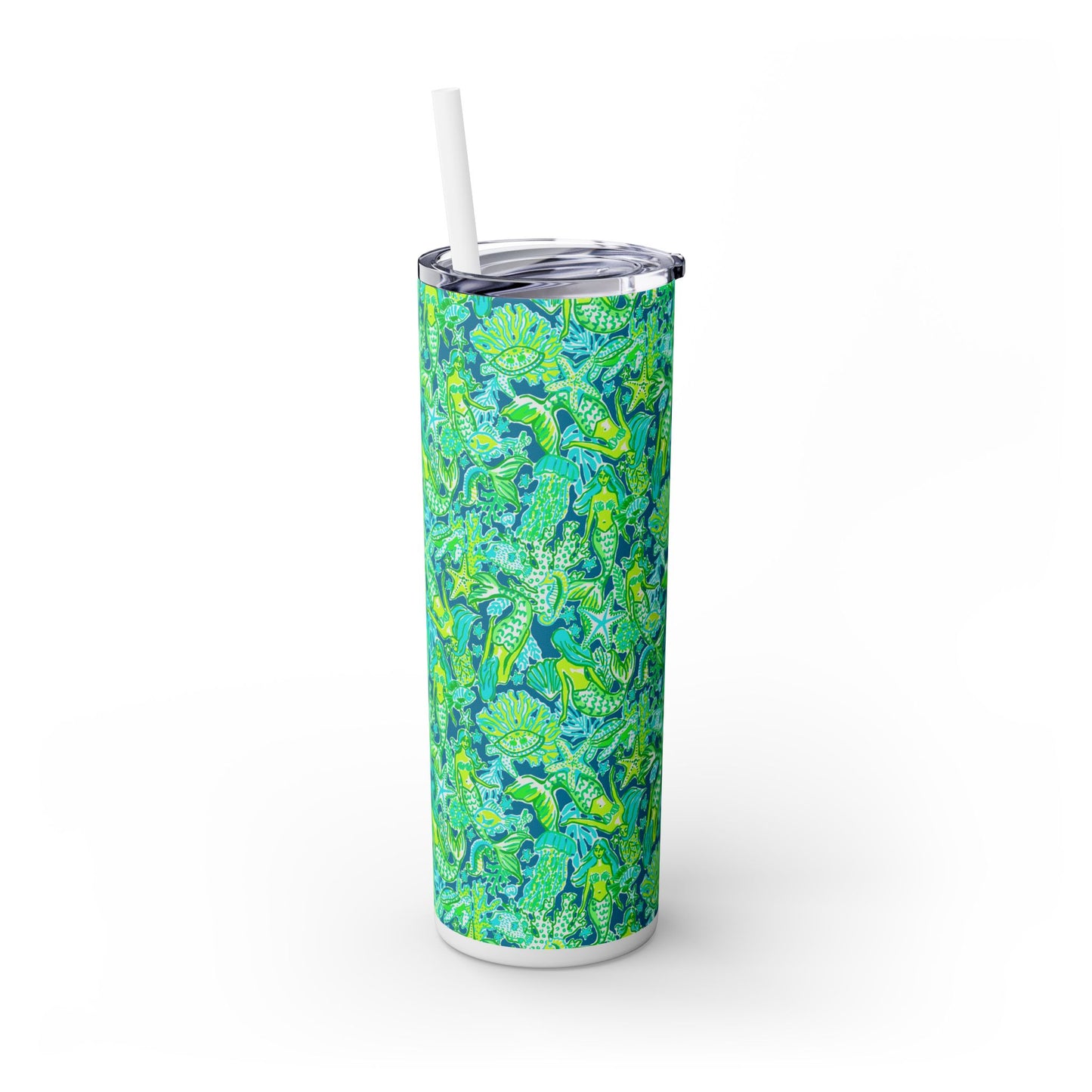 Emerald Mermaid Skinny Tumbler