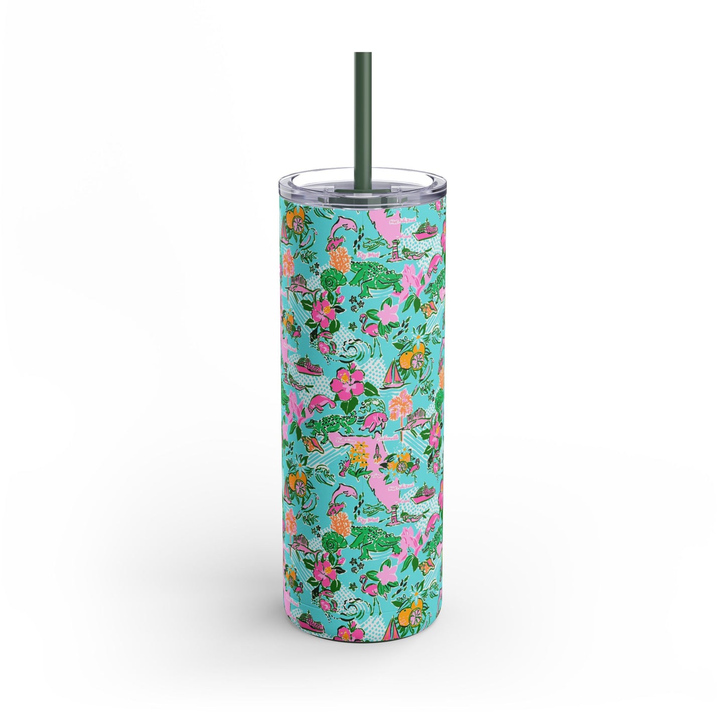 Sunshine State Skinny Tumbler with screw-on slide