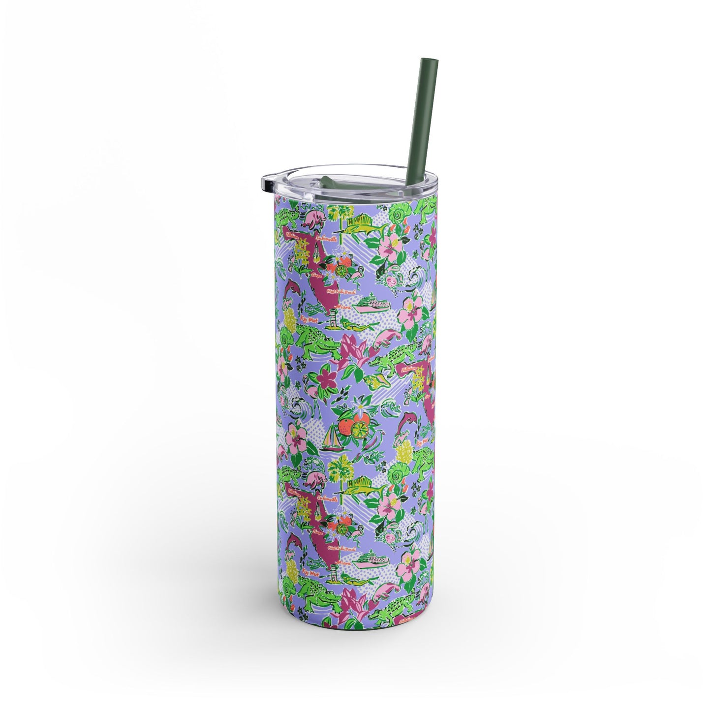 Sunshine State Skinny Tumbler with screw-on slide