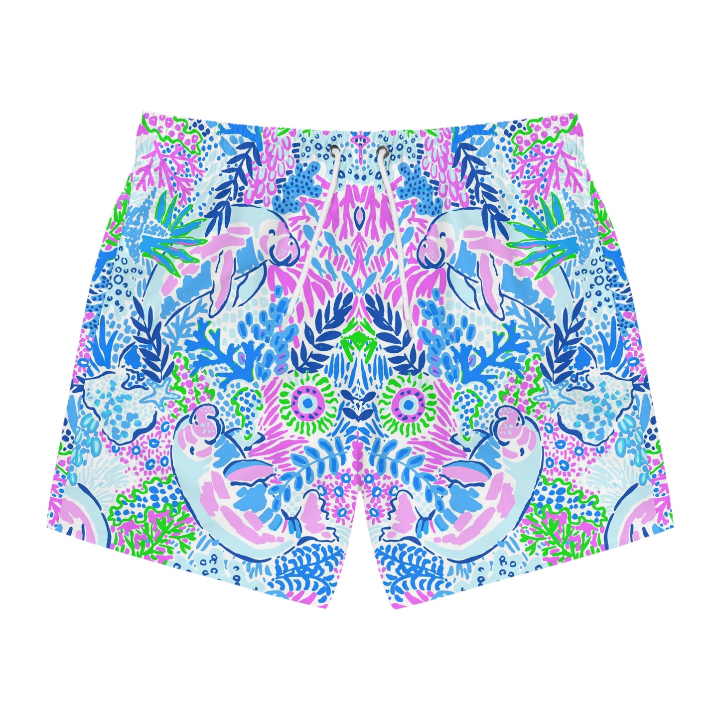 Manatee Paradise Swim Trunks
