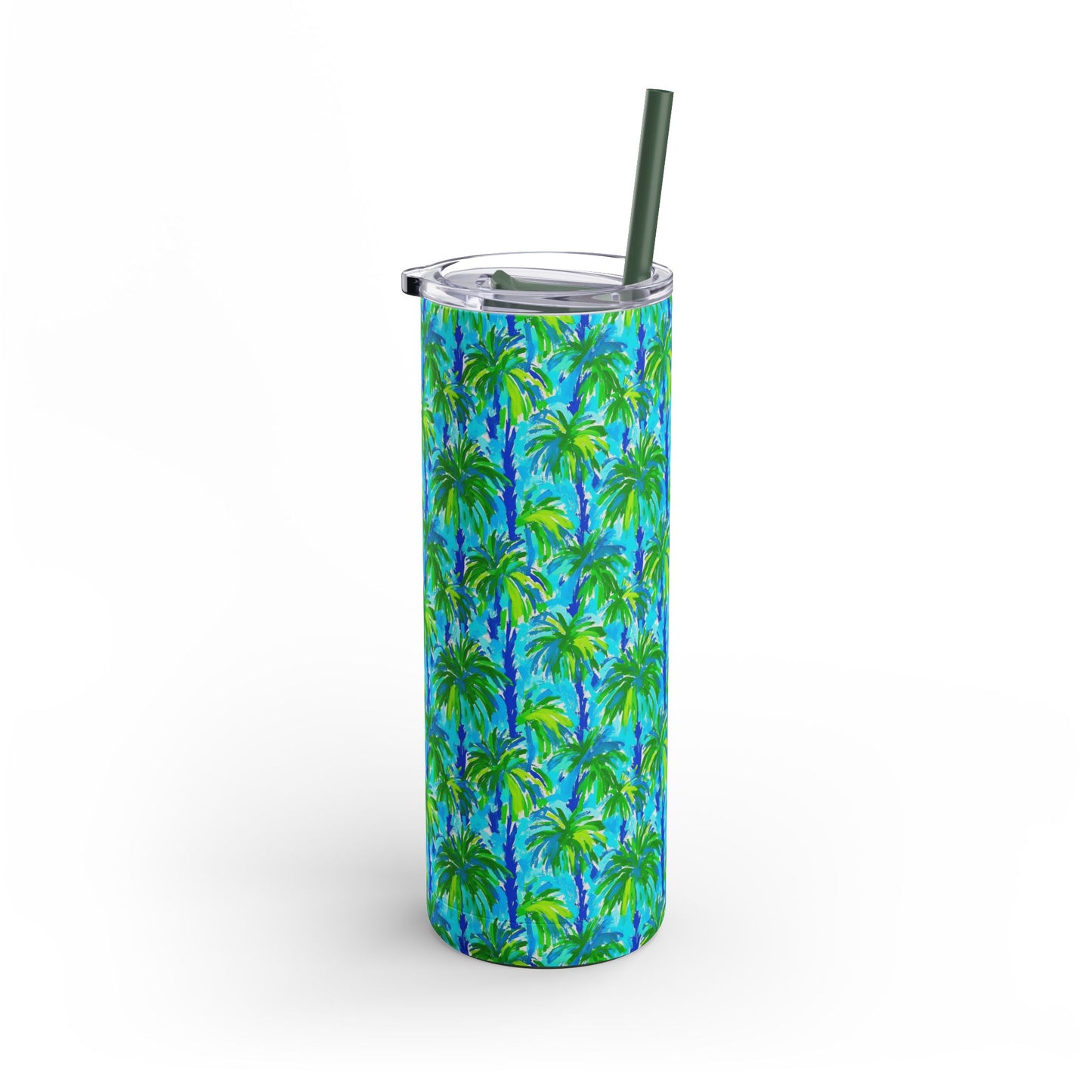Palm Coast Skinny Tumbler with screw-on slide