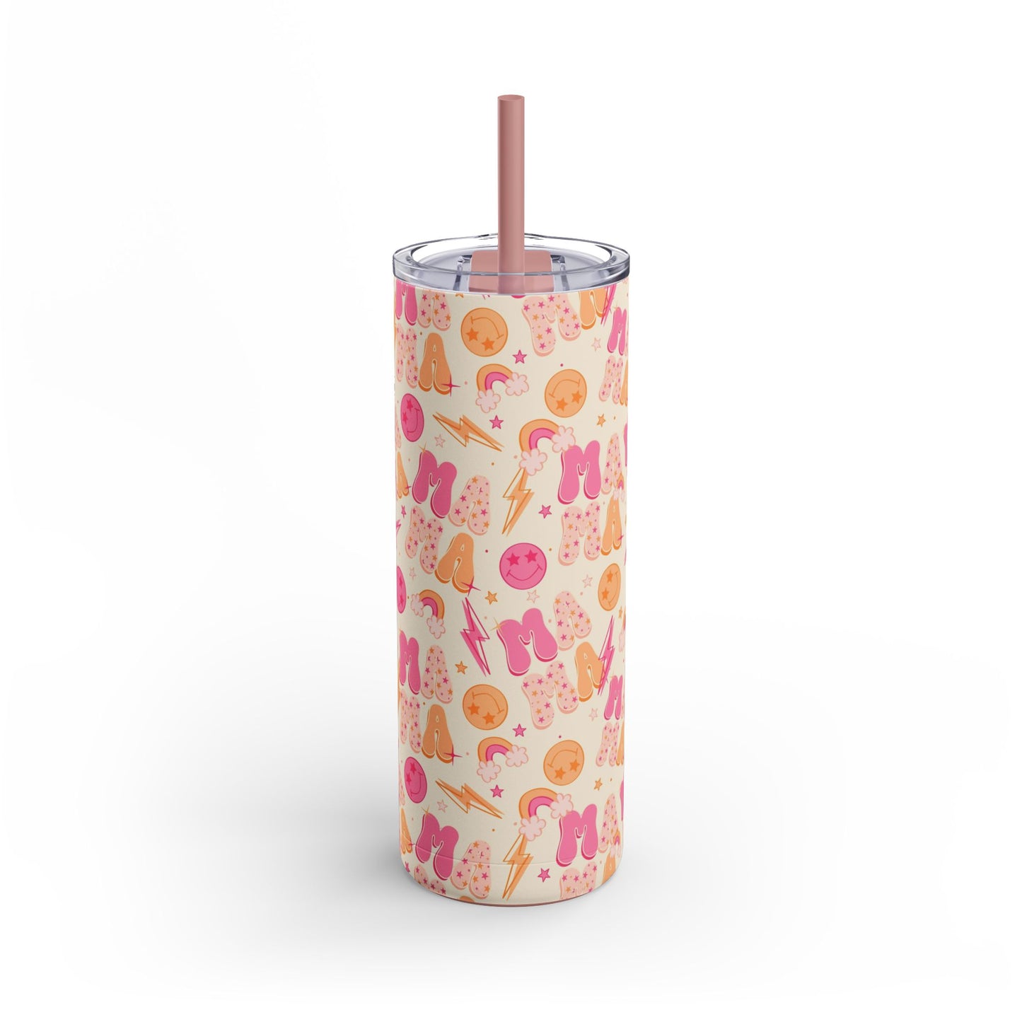 Mommin' Like a Boss Skinny Tumbler with screw-on slide