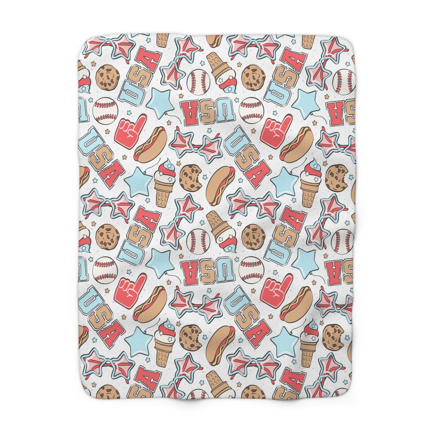 American Treats Sherpa Fleece Blanket