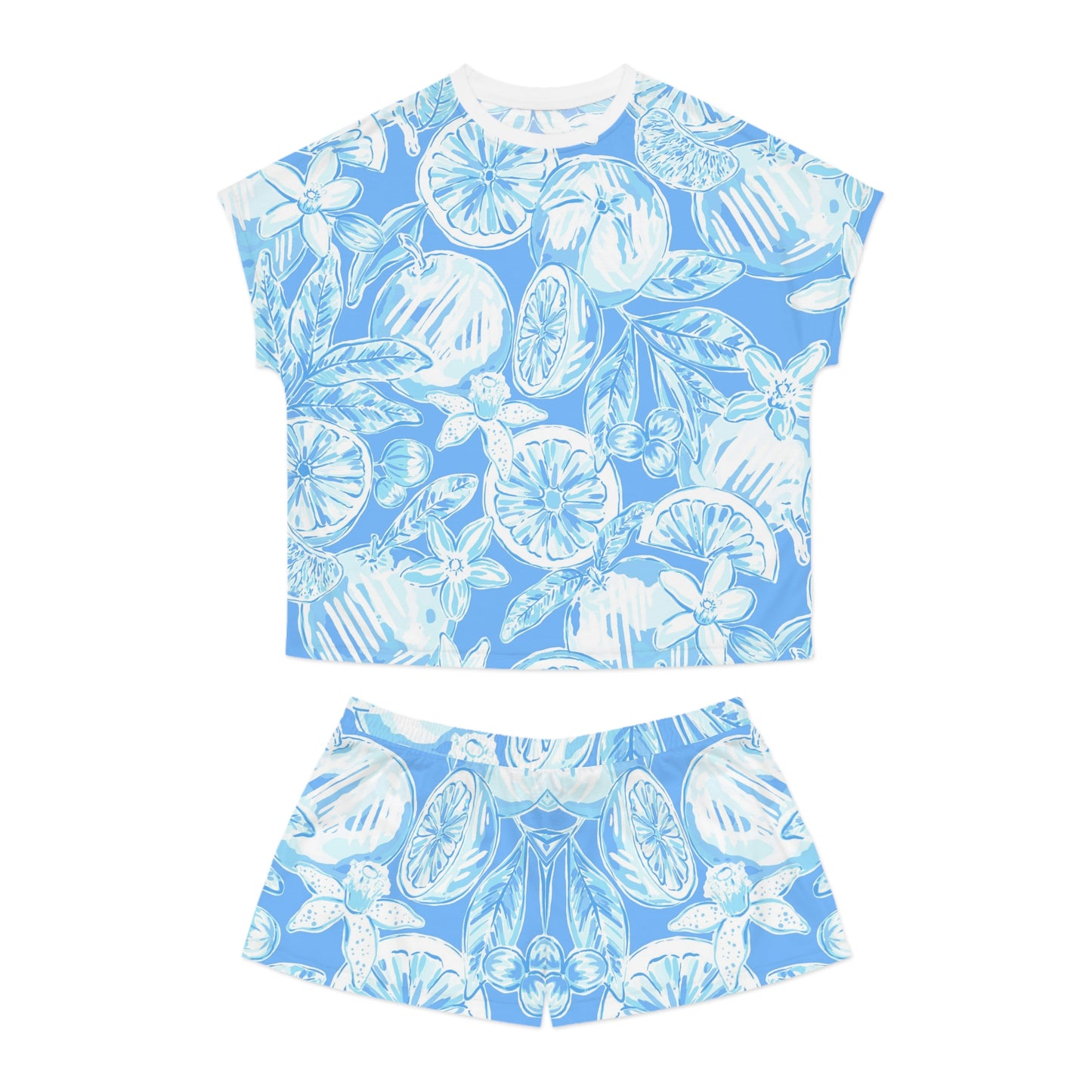 White Orchard Women's Short Pajama Set