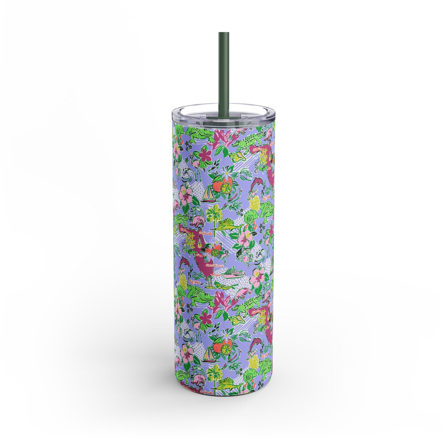 Sunshine State Skinny Tumbler with screw-on slide