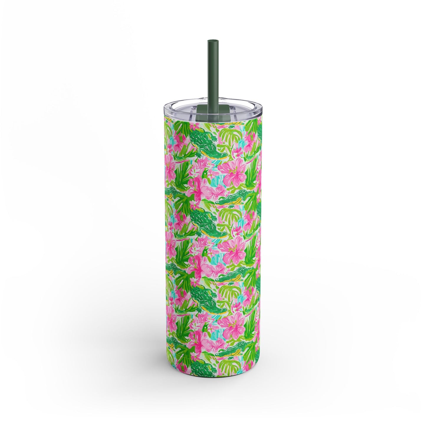 Swamp King Skinny Tumbler with screw-on slide