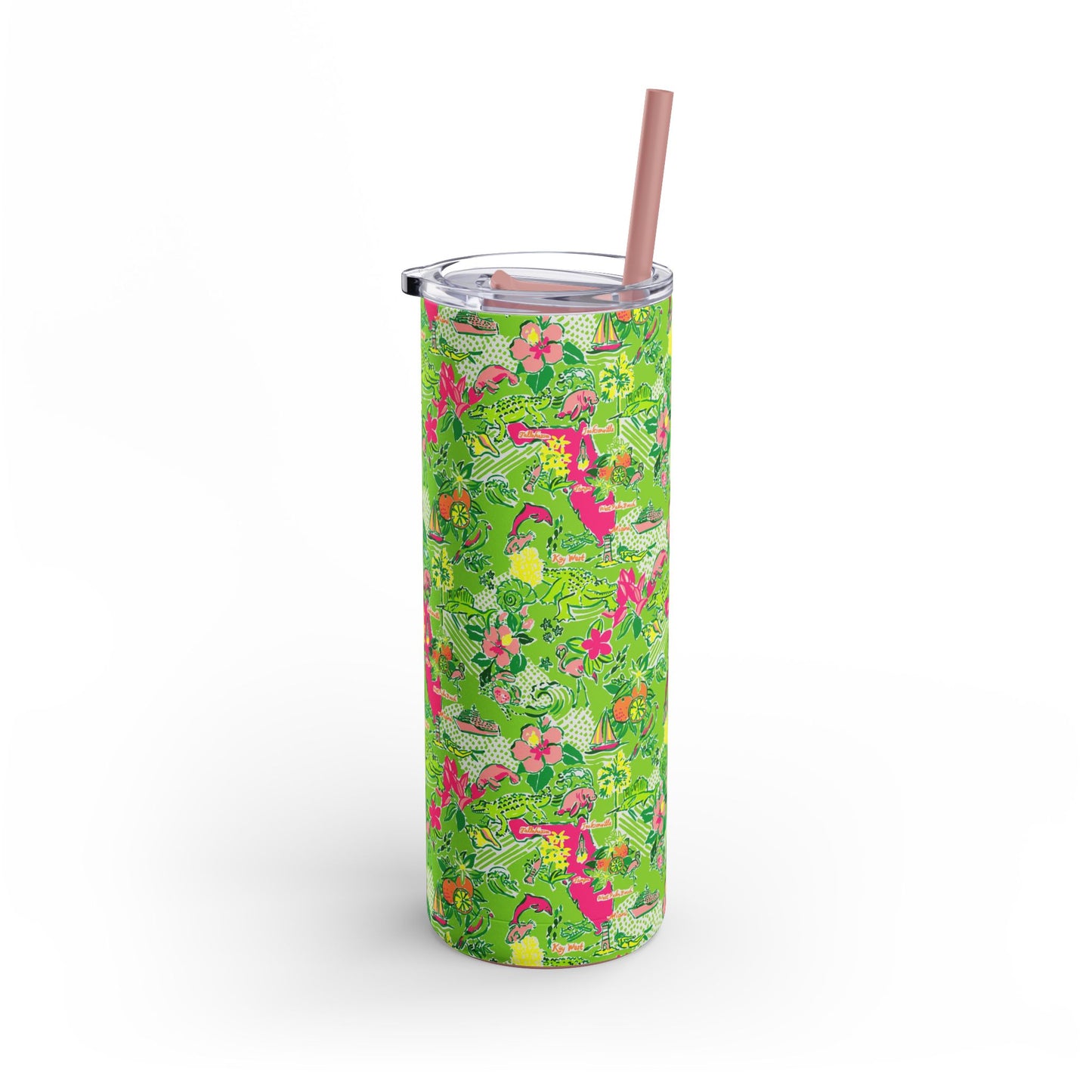 Sunshine State Skinny Tumbler with screw-on slide