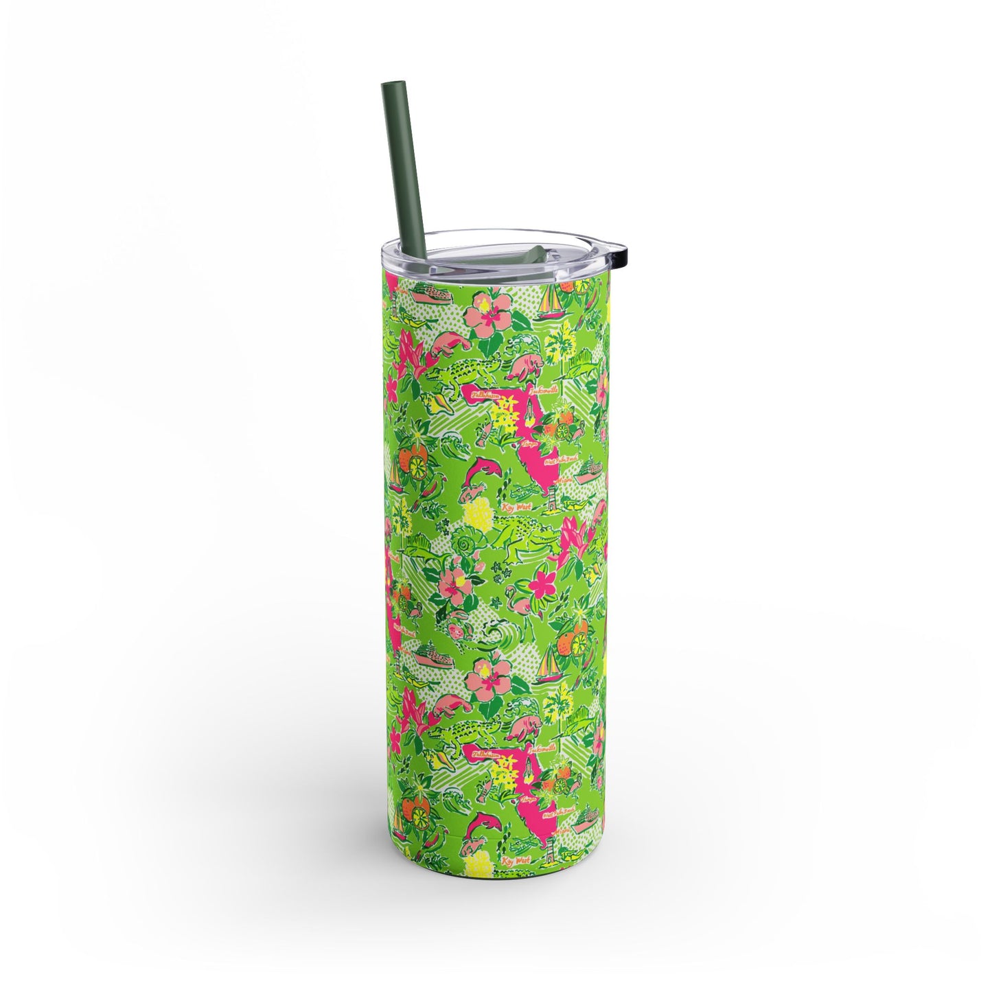 Sunshine State Skinny Tumbler with screw-on slide