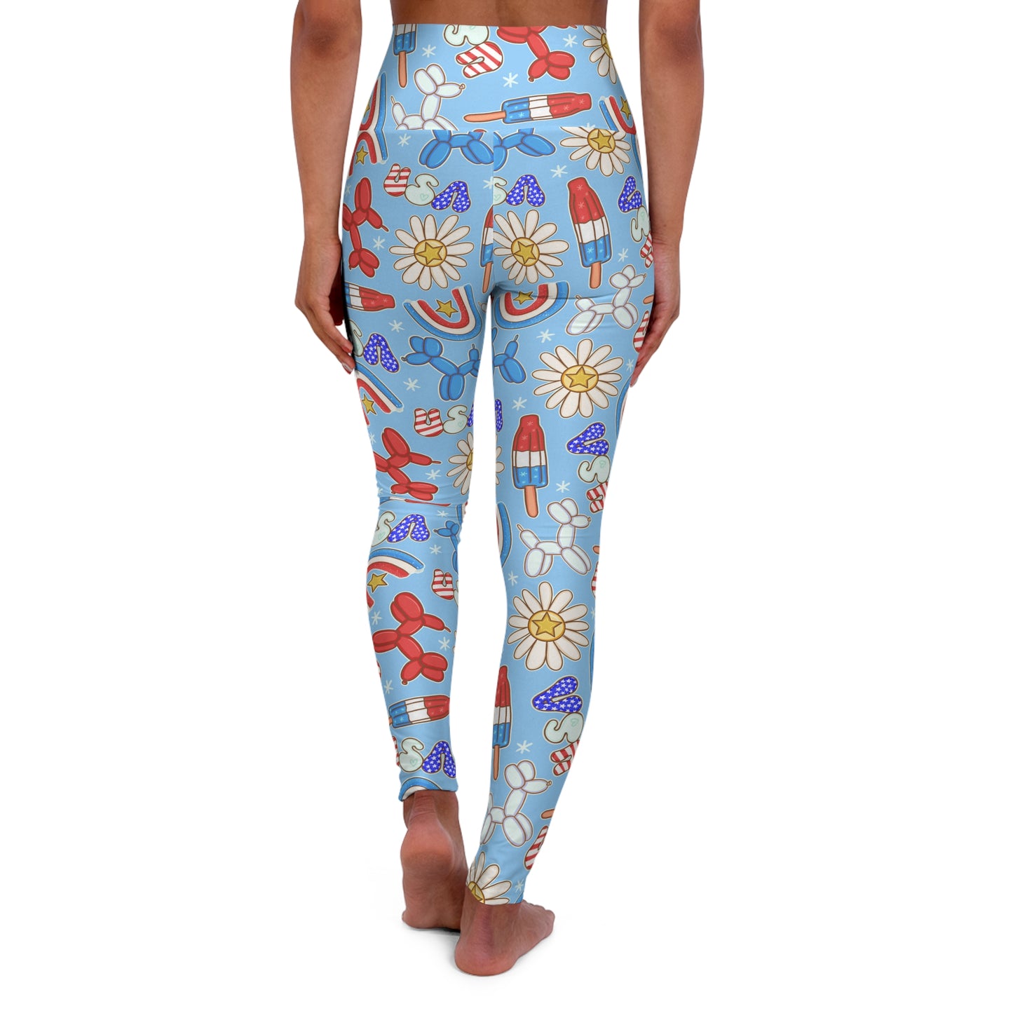 Sunny Celebrations High Waisted Yoga Leggings