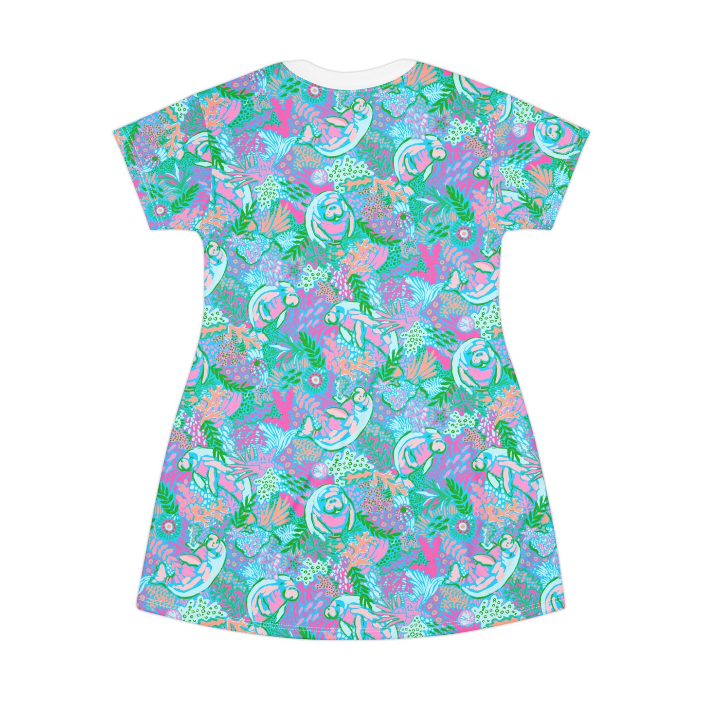 Manatee Paradise T-Shirt Dress