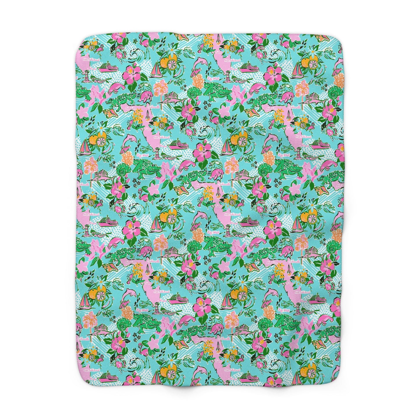 Sunshine State Sherpa Fleece Blanket