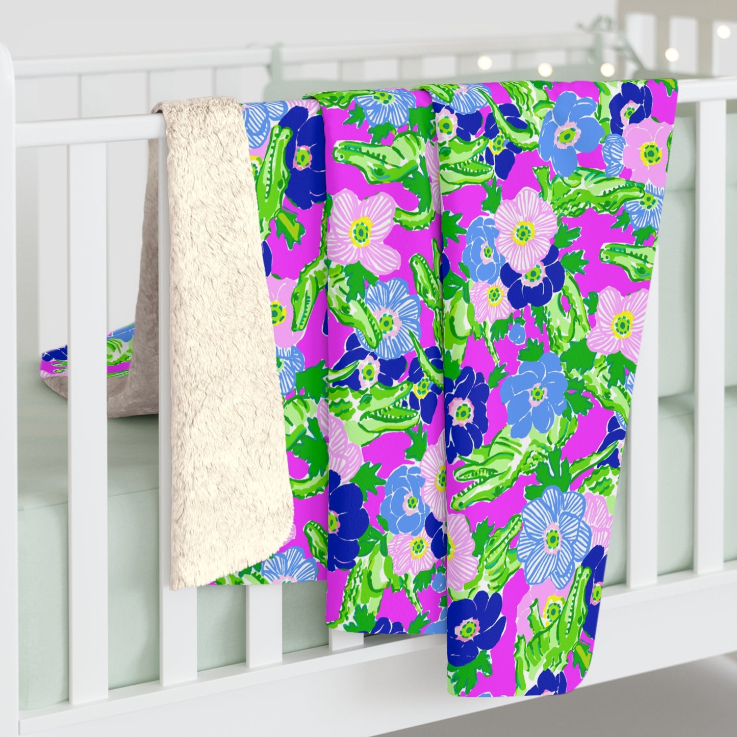 Gator Groove Sherpa Fleece Blanket