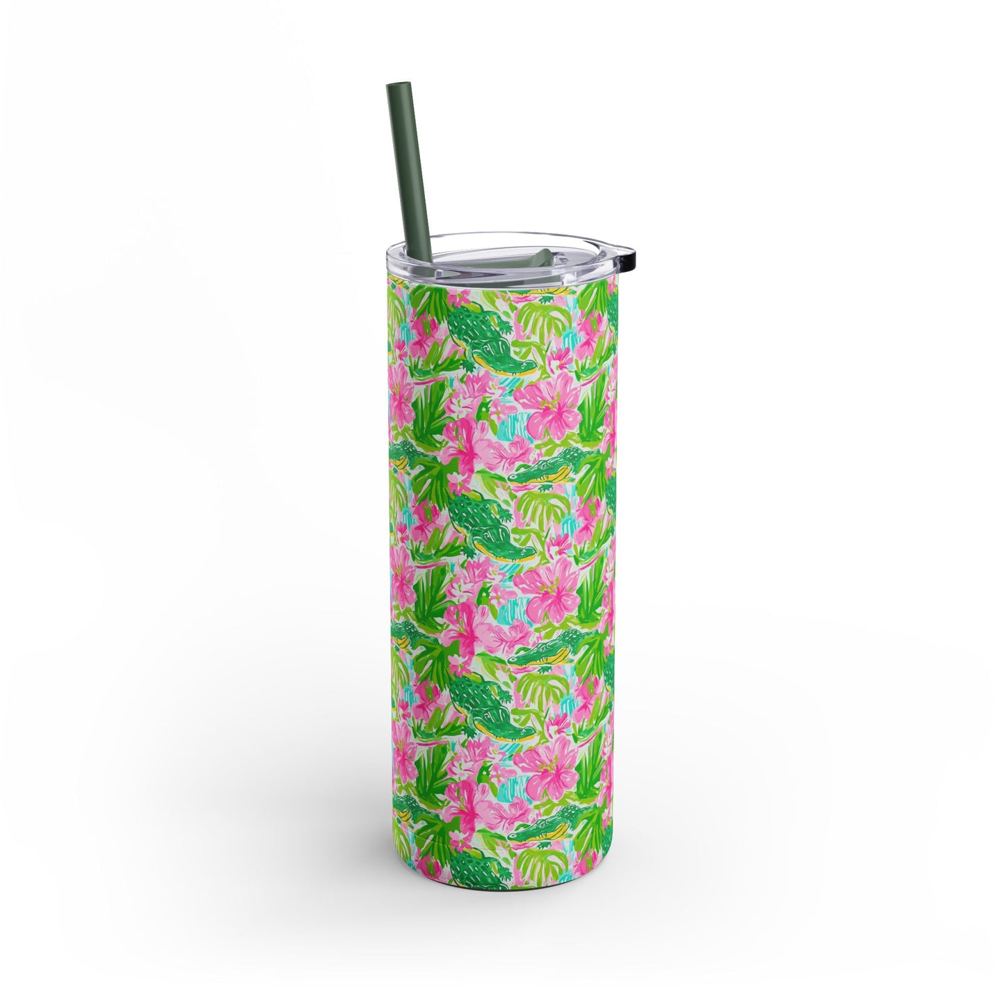 Swamp King Skinny Tumbler with screw-on slide