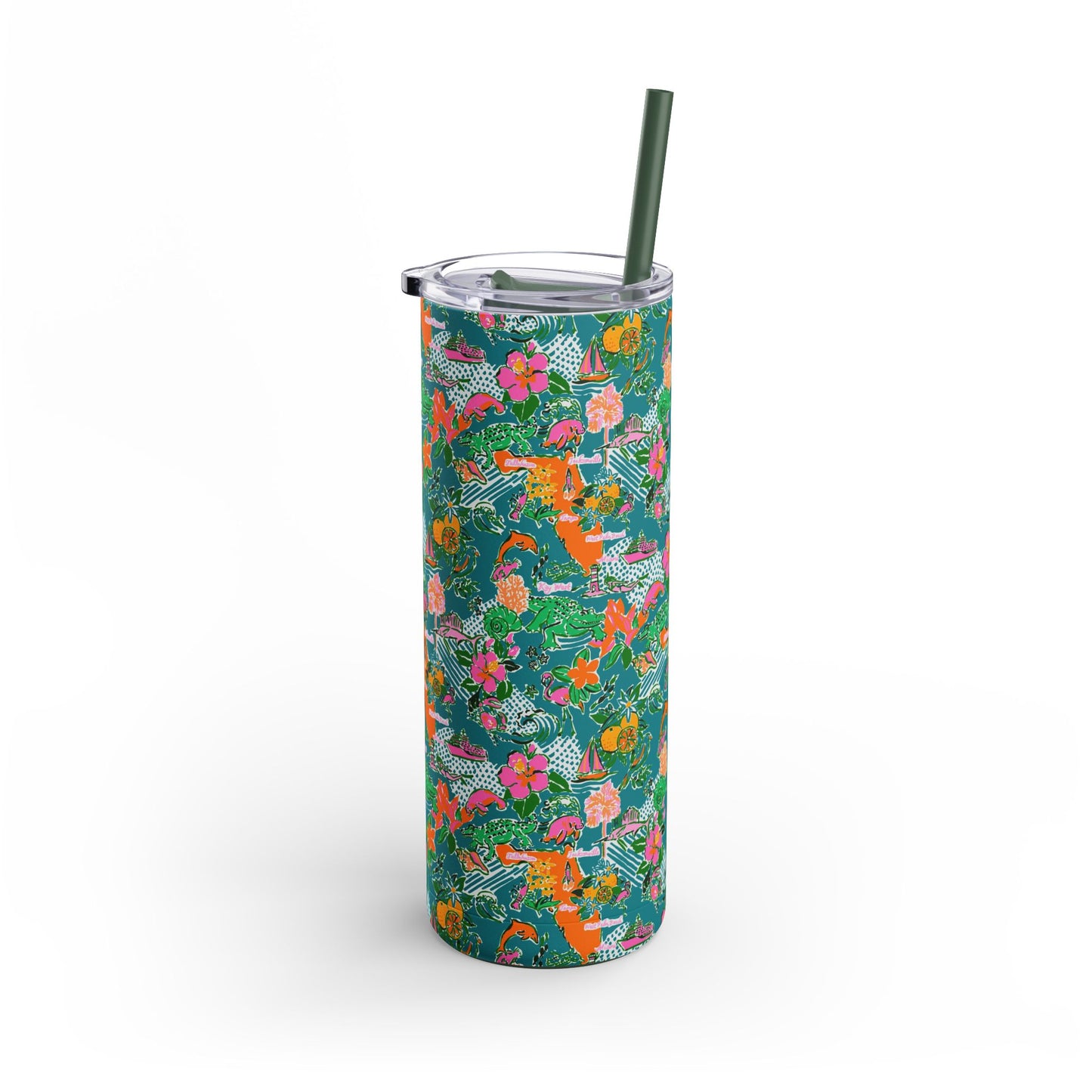 Sunshine State Skinny Tumbler with screw-on slide