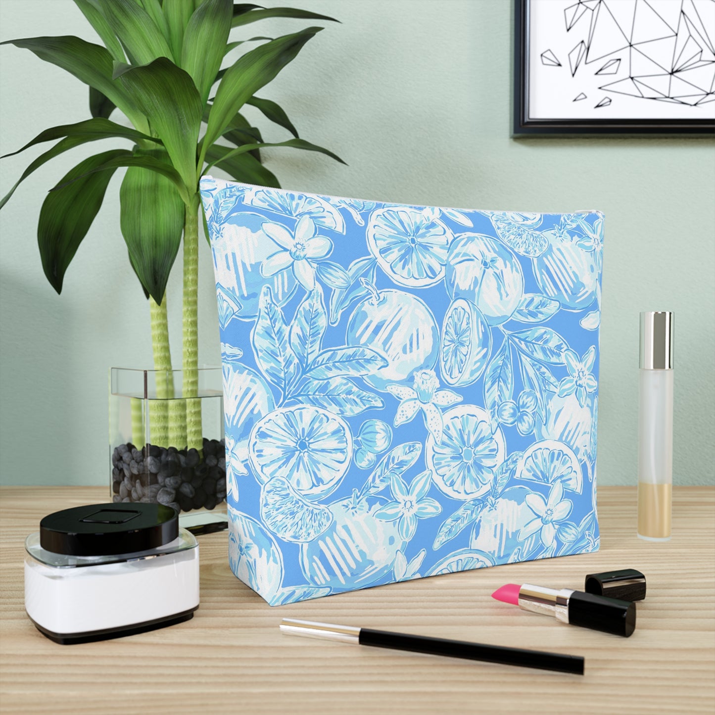 White Orchard Cosmetic Bag