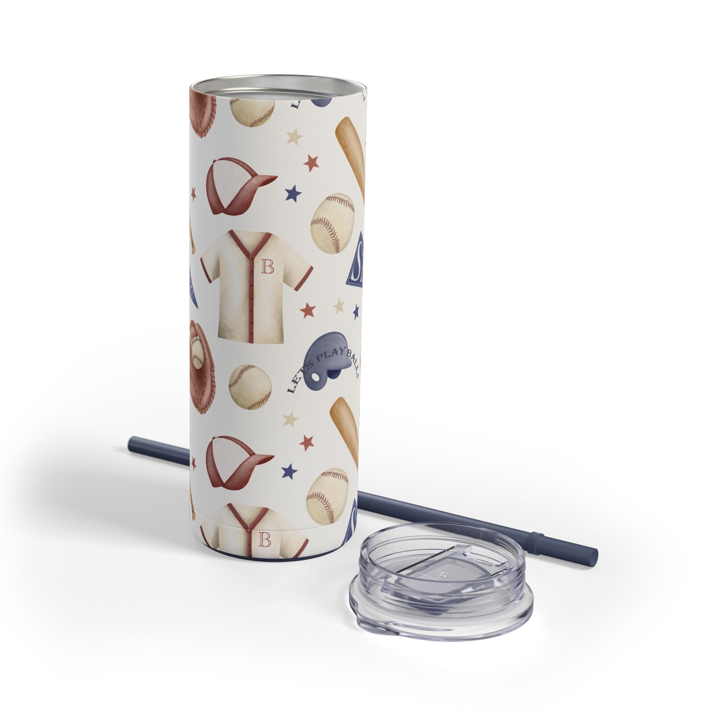 Home Run Skinny Tumbler with screw-on slide