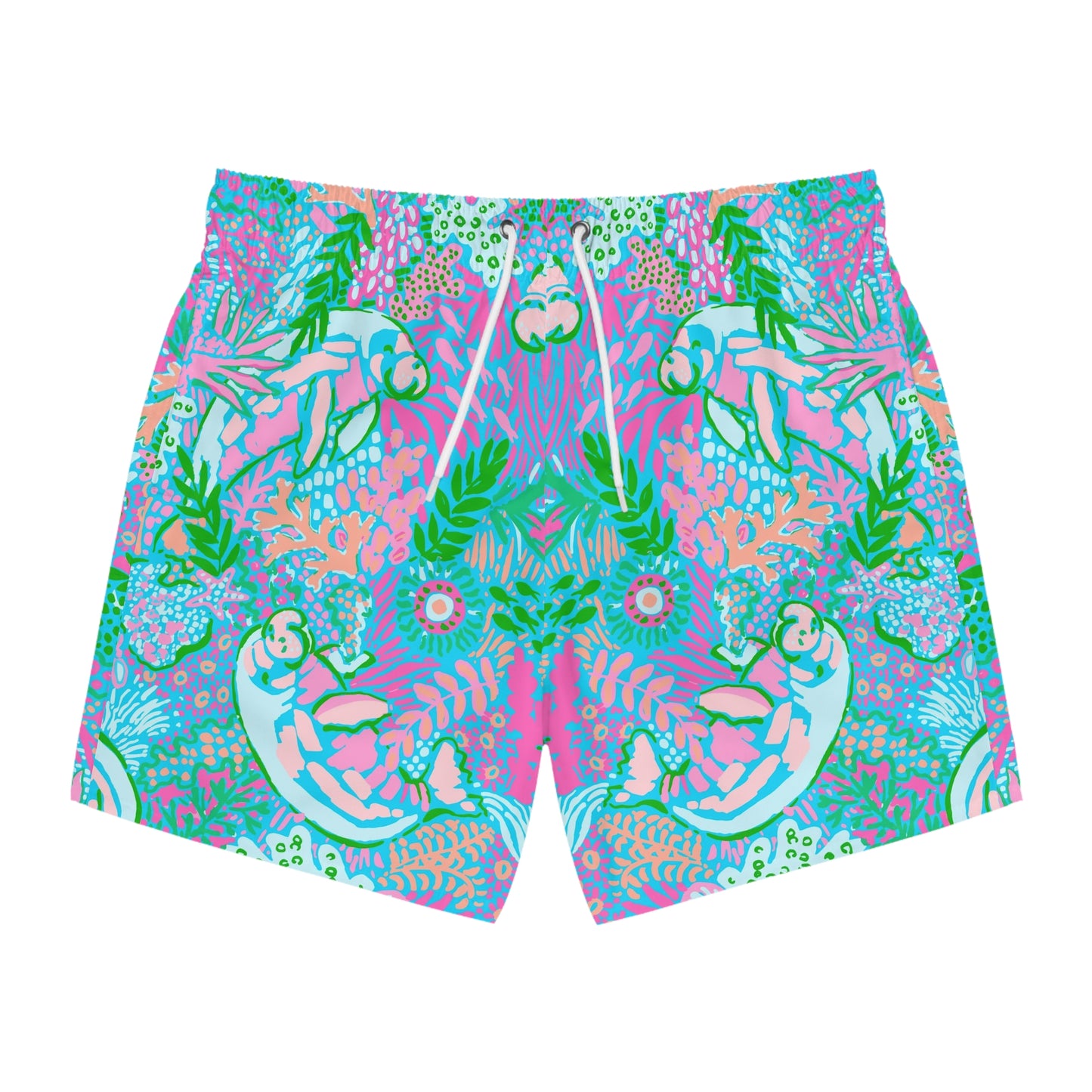 Manatee Paradise Swim Trunks