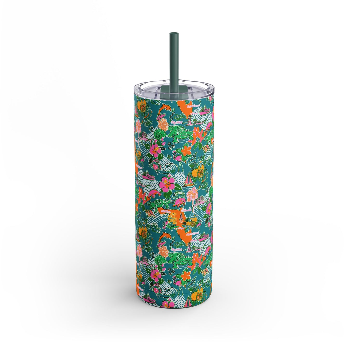 Sunshine State Skinny Tumbler with screw-on slide