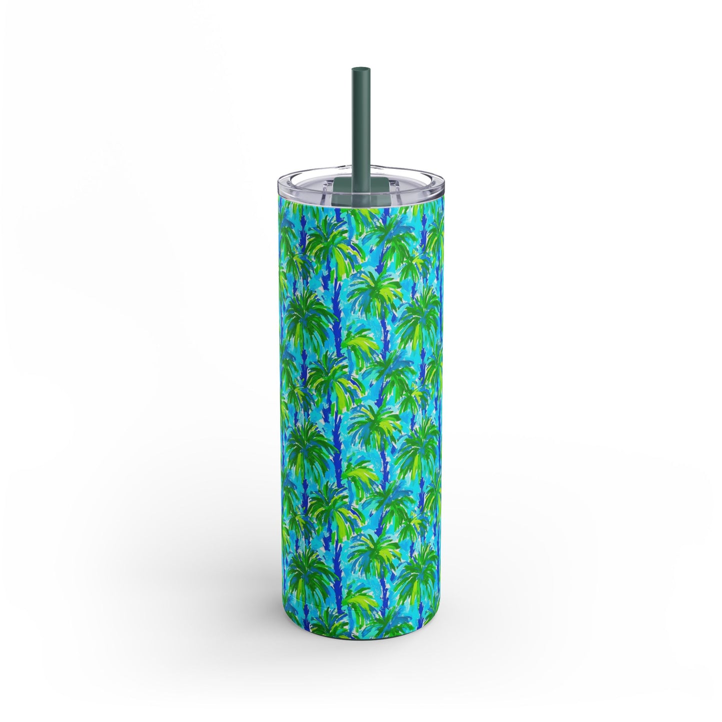 Palm Coast Skinny Tumbler with screw-on slide