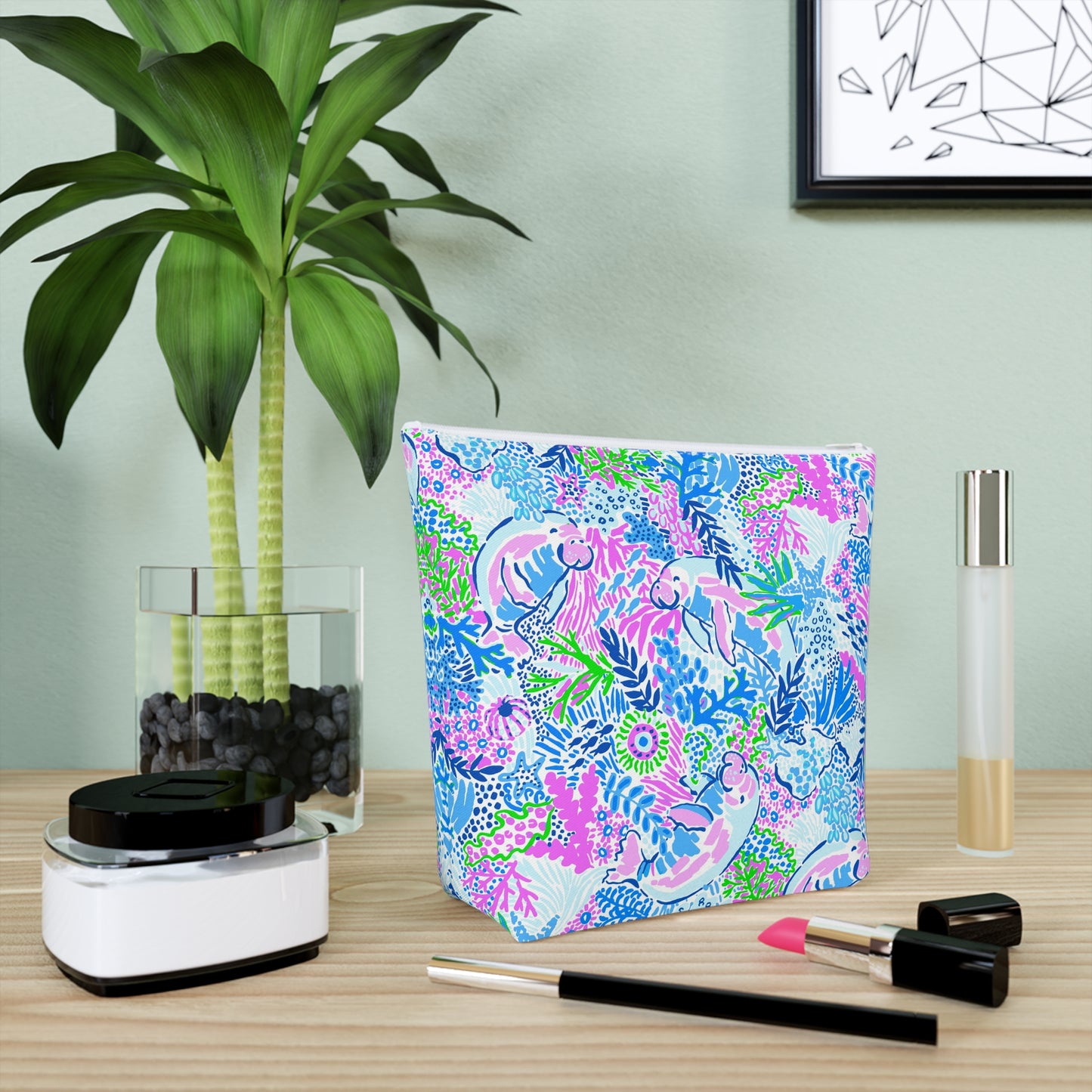 Manatee Paradise Cosmetic Bag