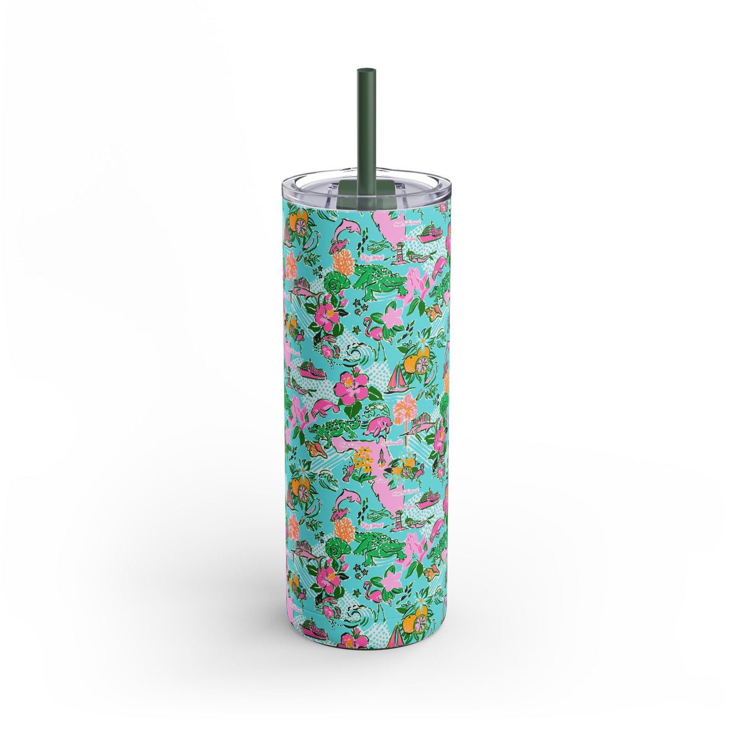 Sunshine State Skinny Tumbler with screw-on slide