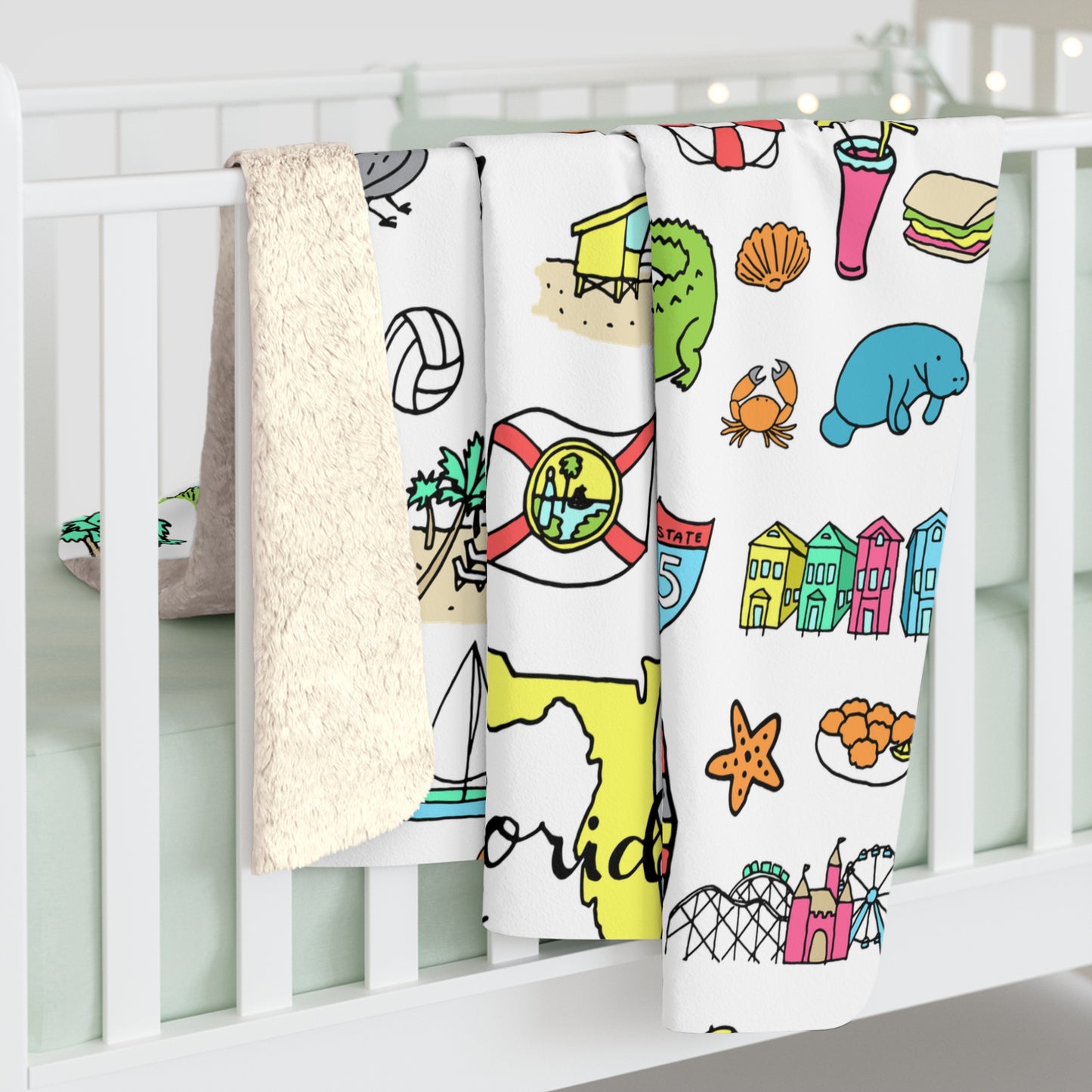 Tropicool Florida Sherpa Fleece Blanket