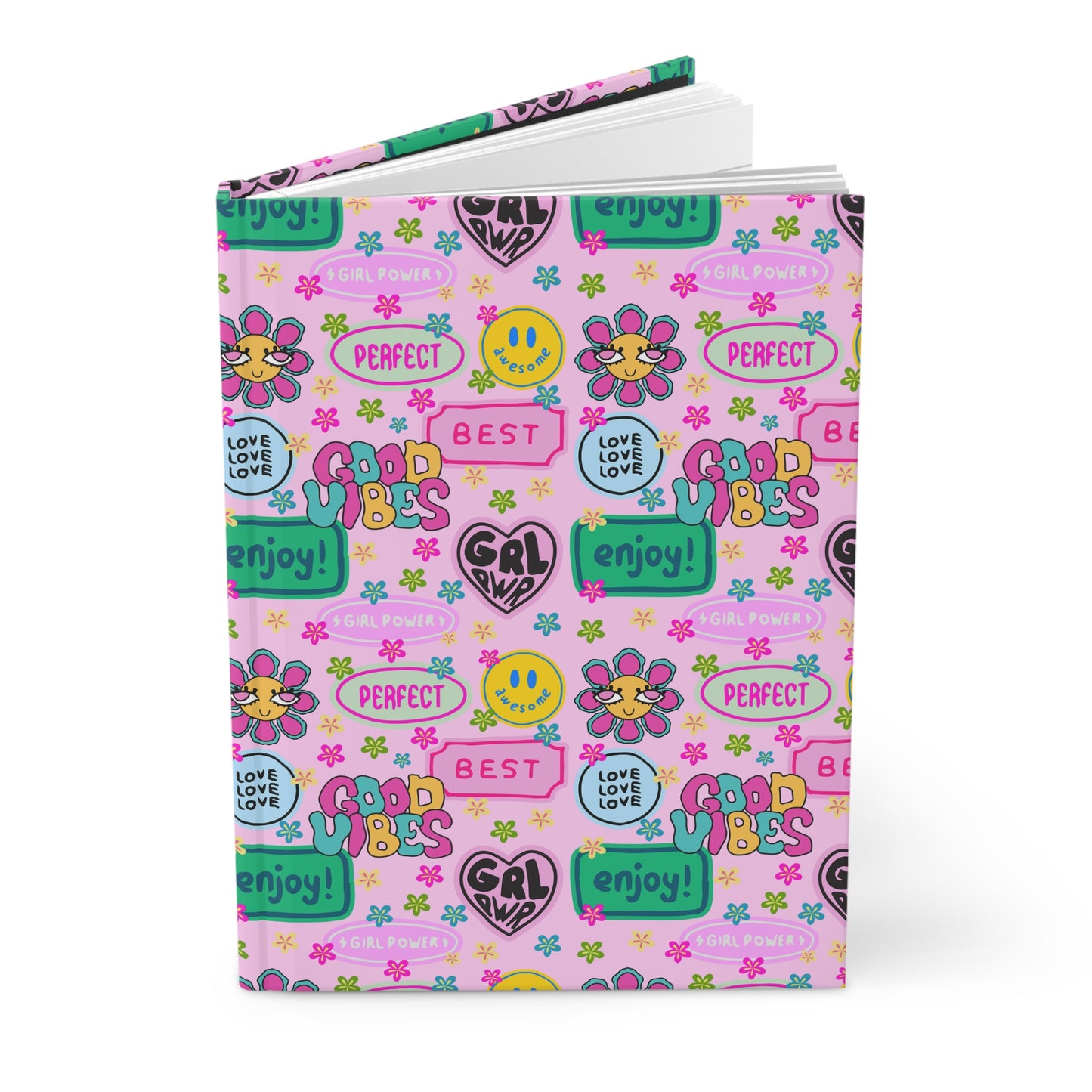Girl Power, Good Vibes Hardcover Journal