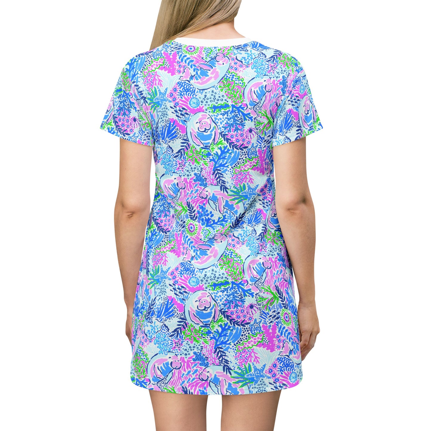 Manatee Paradise T-Shirt Dress