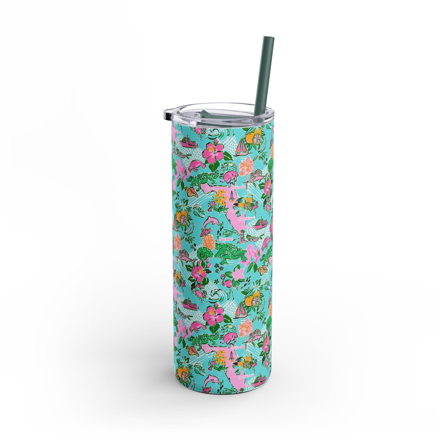 Sunshine State Skinny Tumbler with screw-on slide