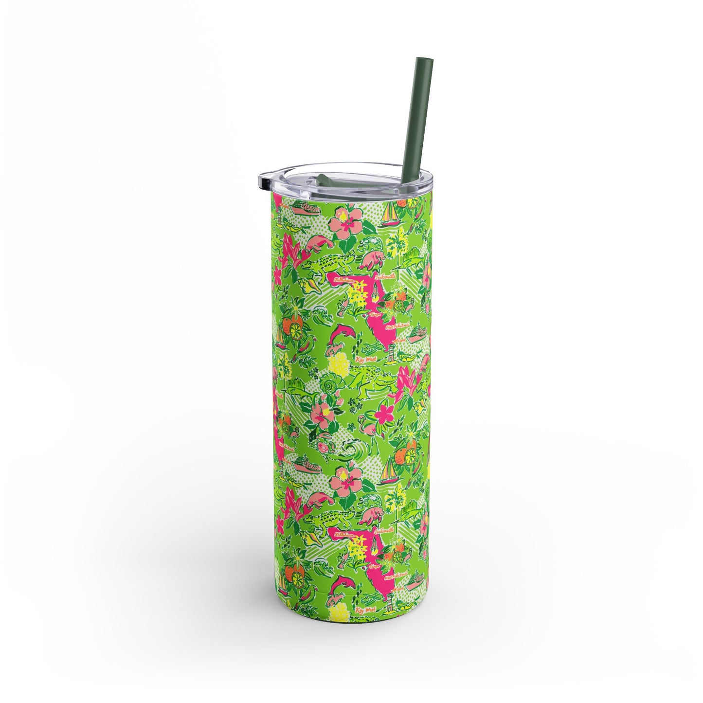 Sunshine State Skinny Tumbler with screw-on slide