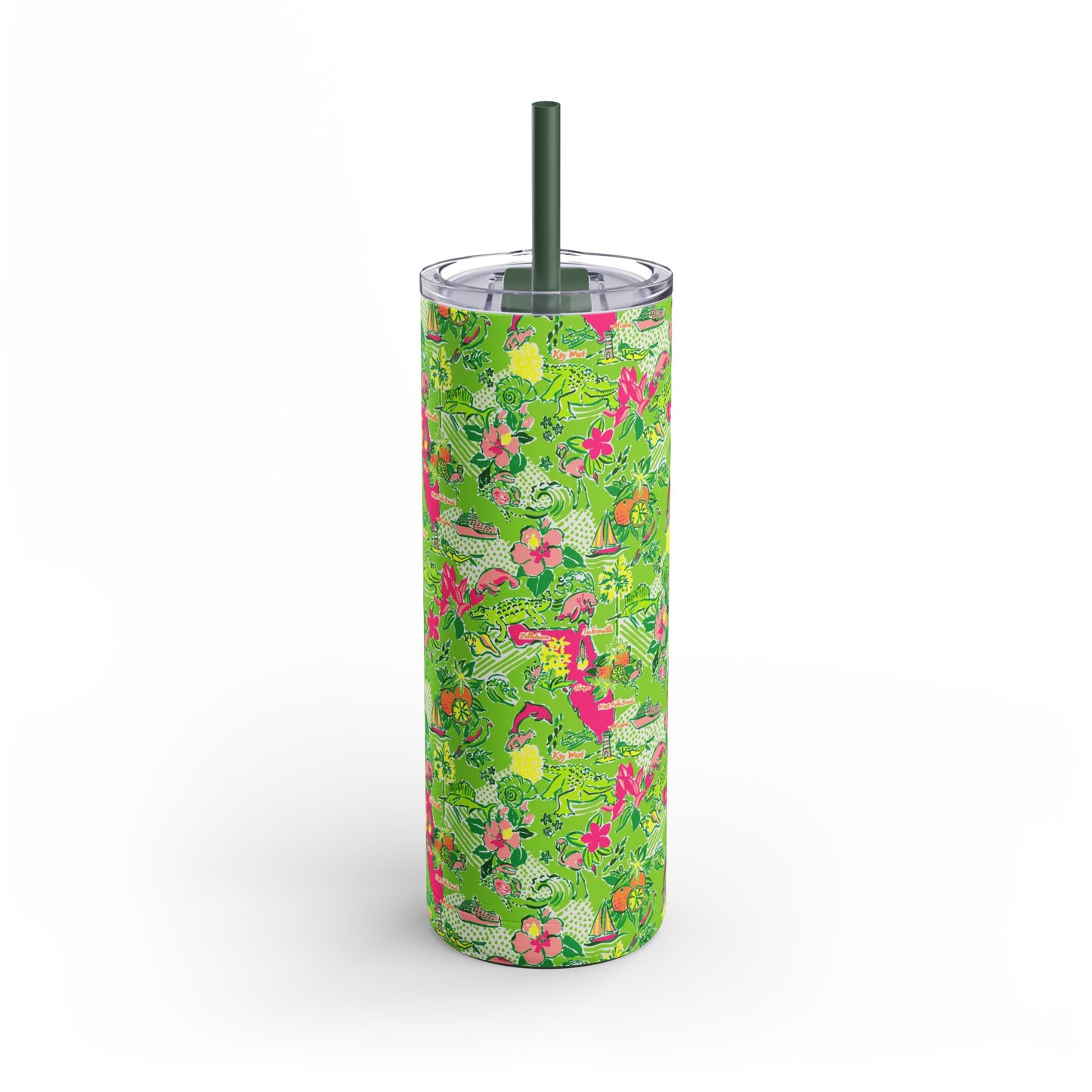 Sunshine State Skinny Tumbler with screw-on slide