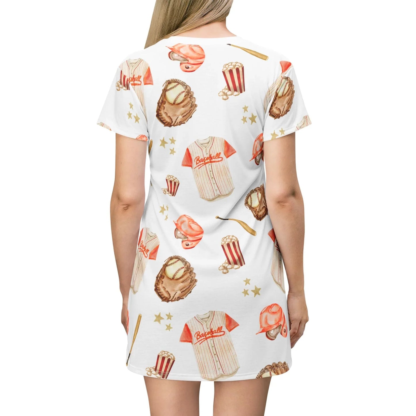 All-Star Spirit T-Shirt Dress - All Over Prints