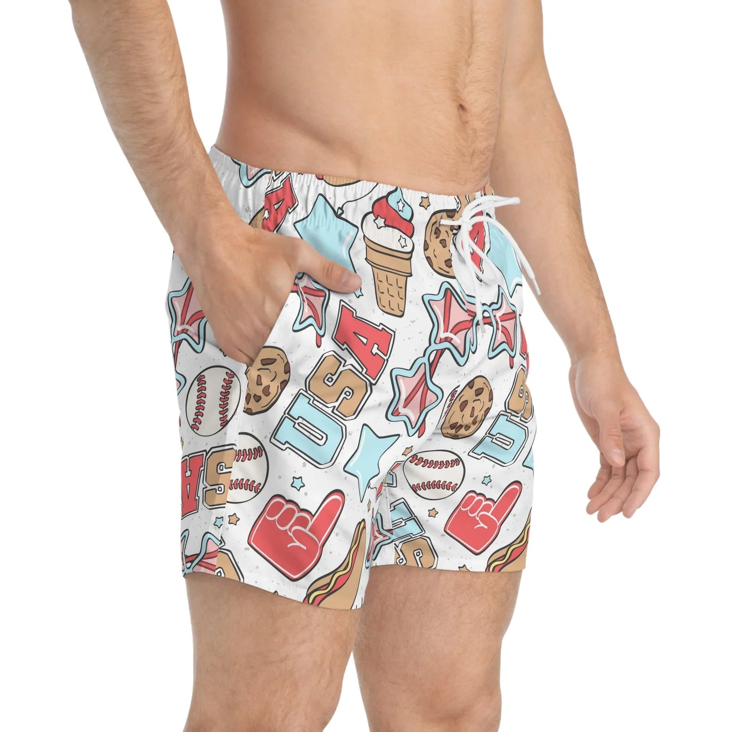 American Treats Swim Trunks - All Over Prints