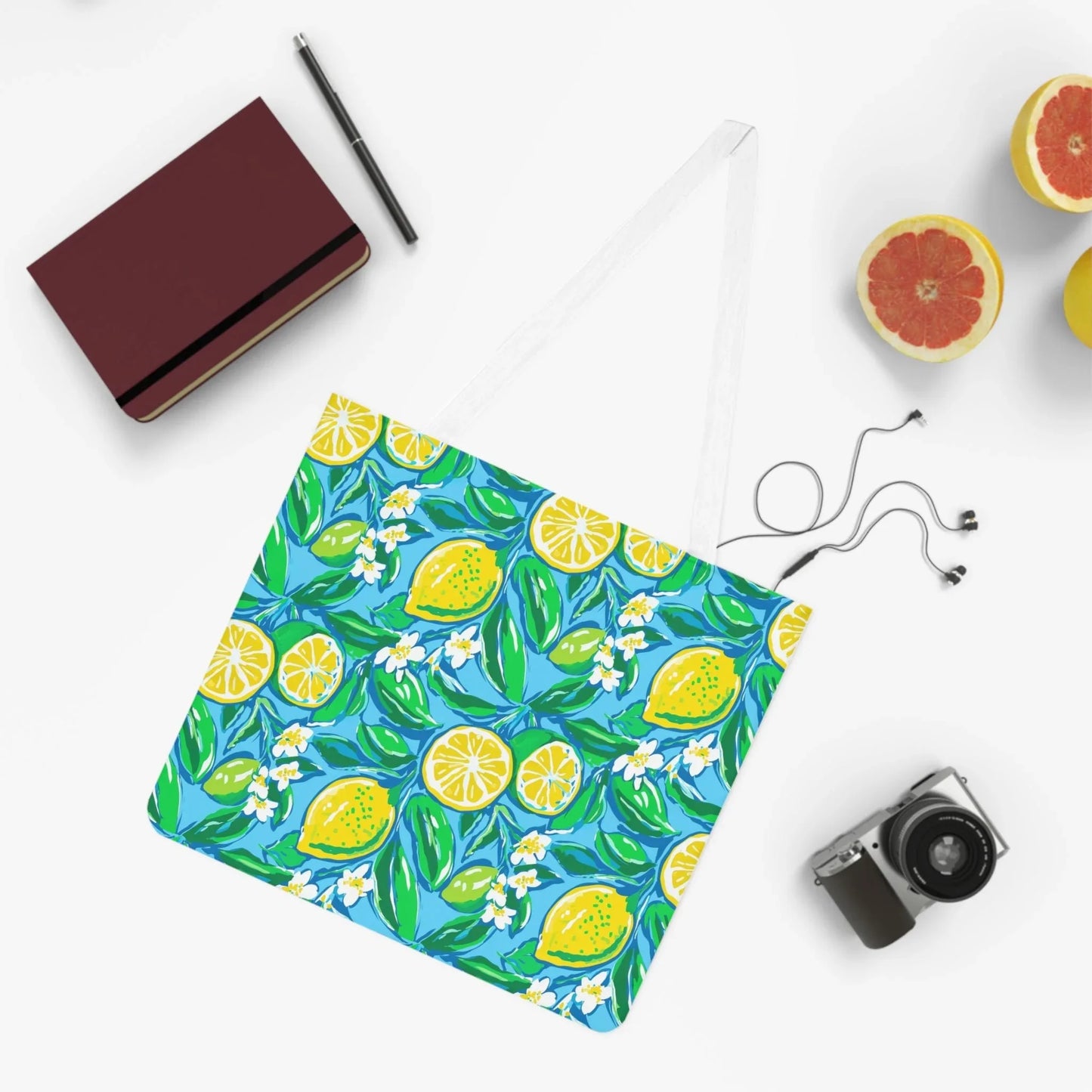 Citrus Splash Tote Bag - One size / White - Bags