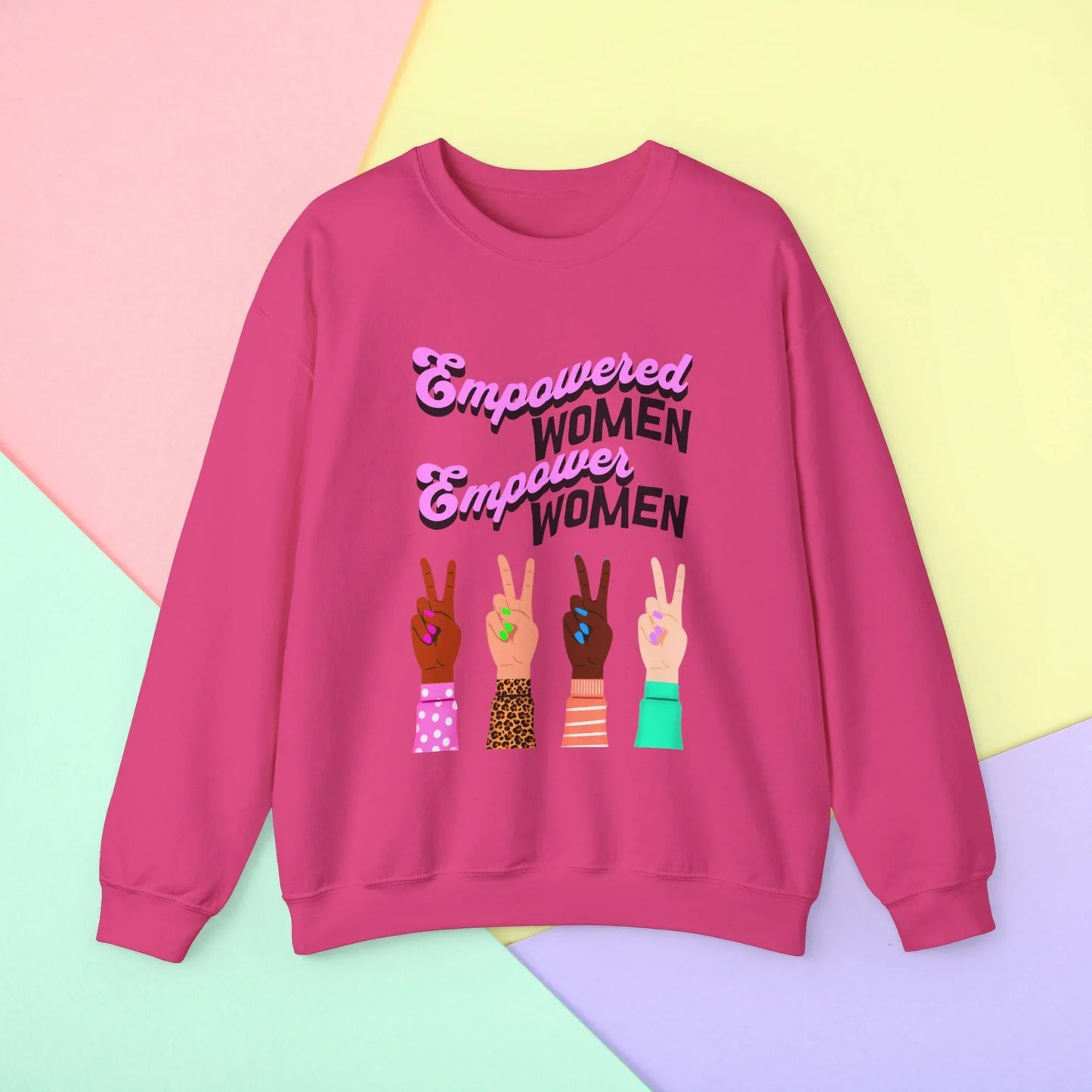 Empowered Women Empower the World Sweatshirt - Heliconia / S