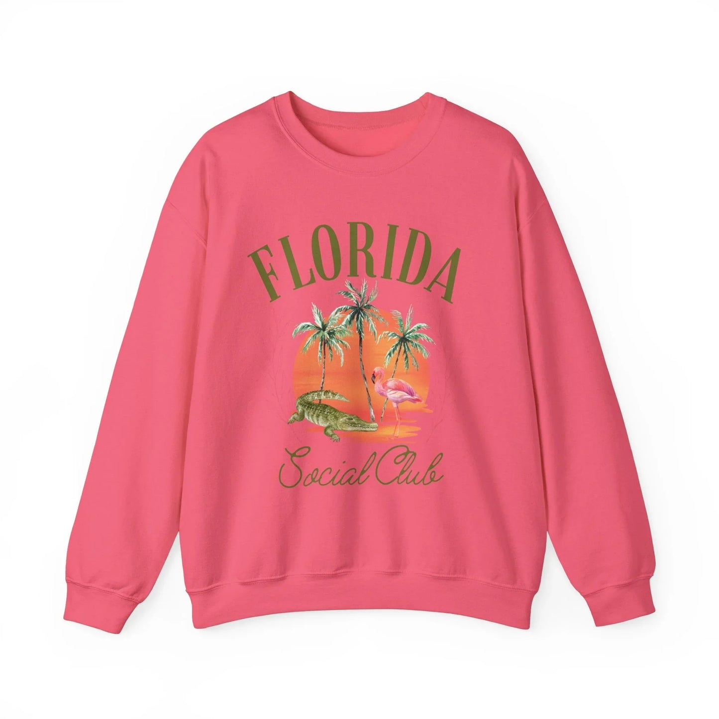 Florida Social Club Sweatshirt | Unisex - Safety Pink / S