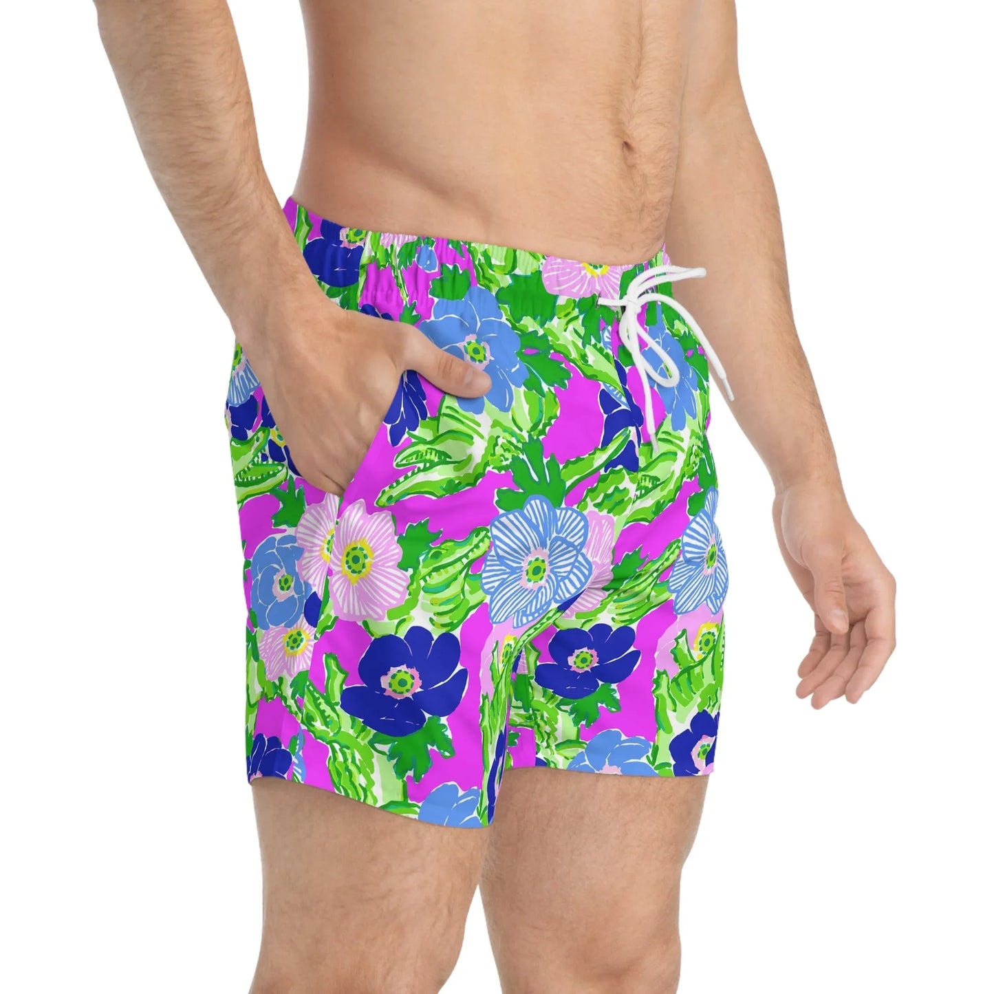 Gator Groove Swim Trunks - All Over Prints