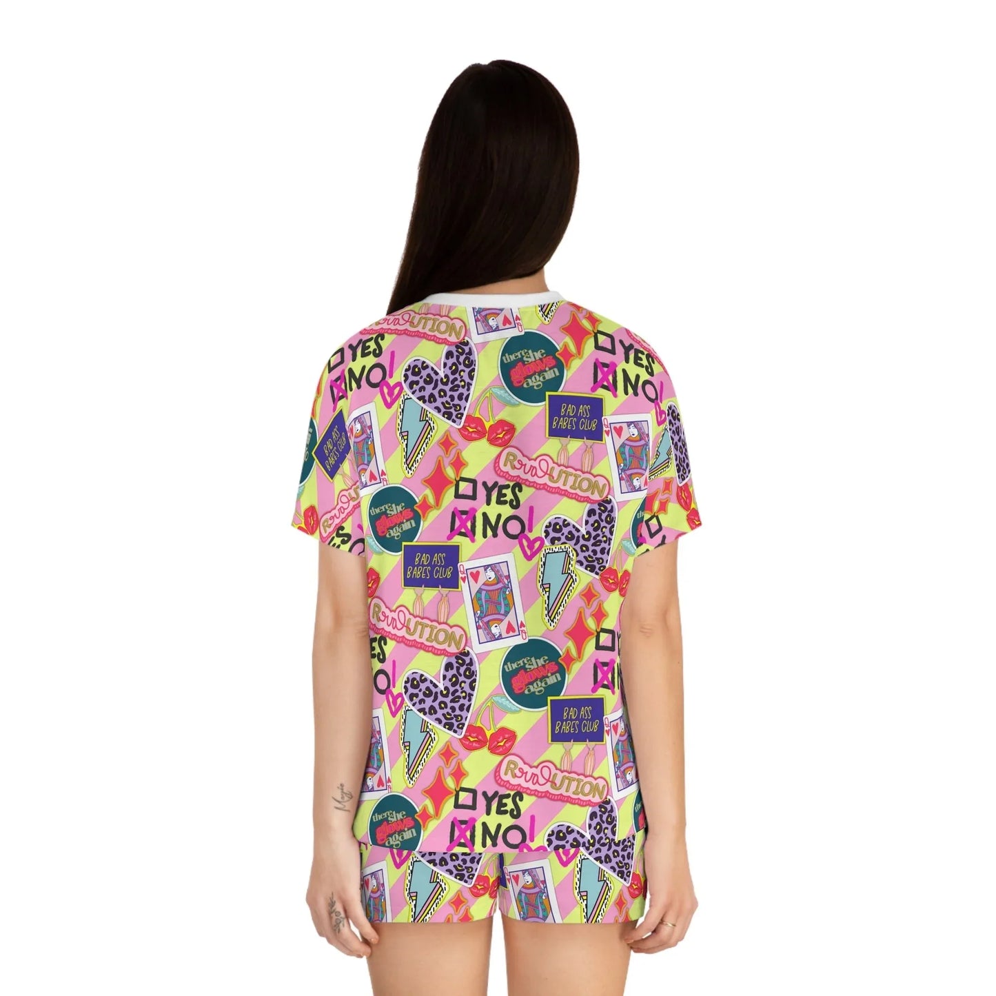 Girl Power Revolution Short Pajama Set - All Over Prints