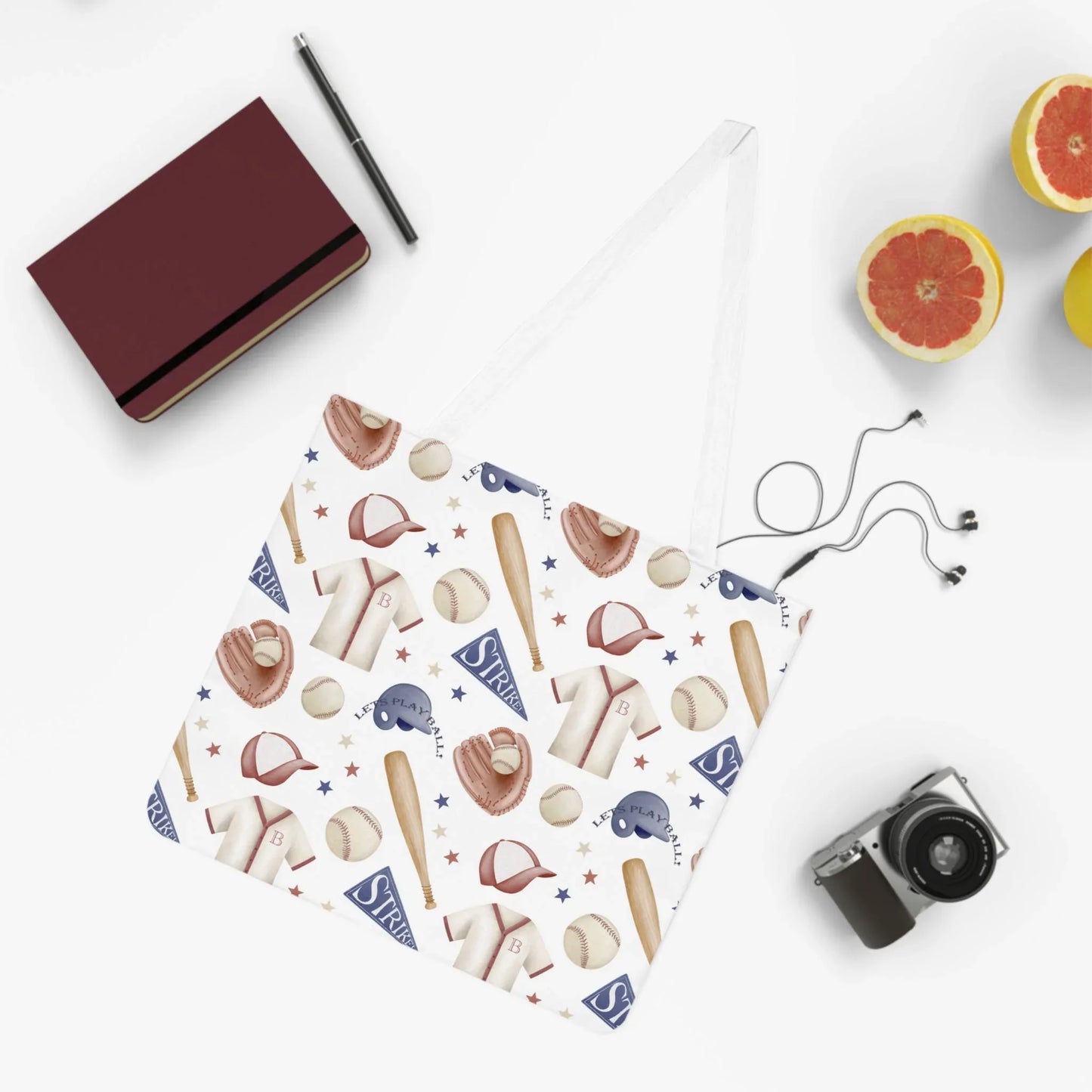 Home Run Tote Bag - One size / White - Bags