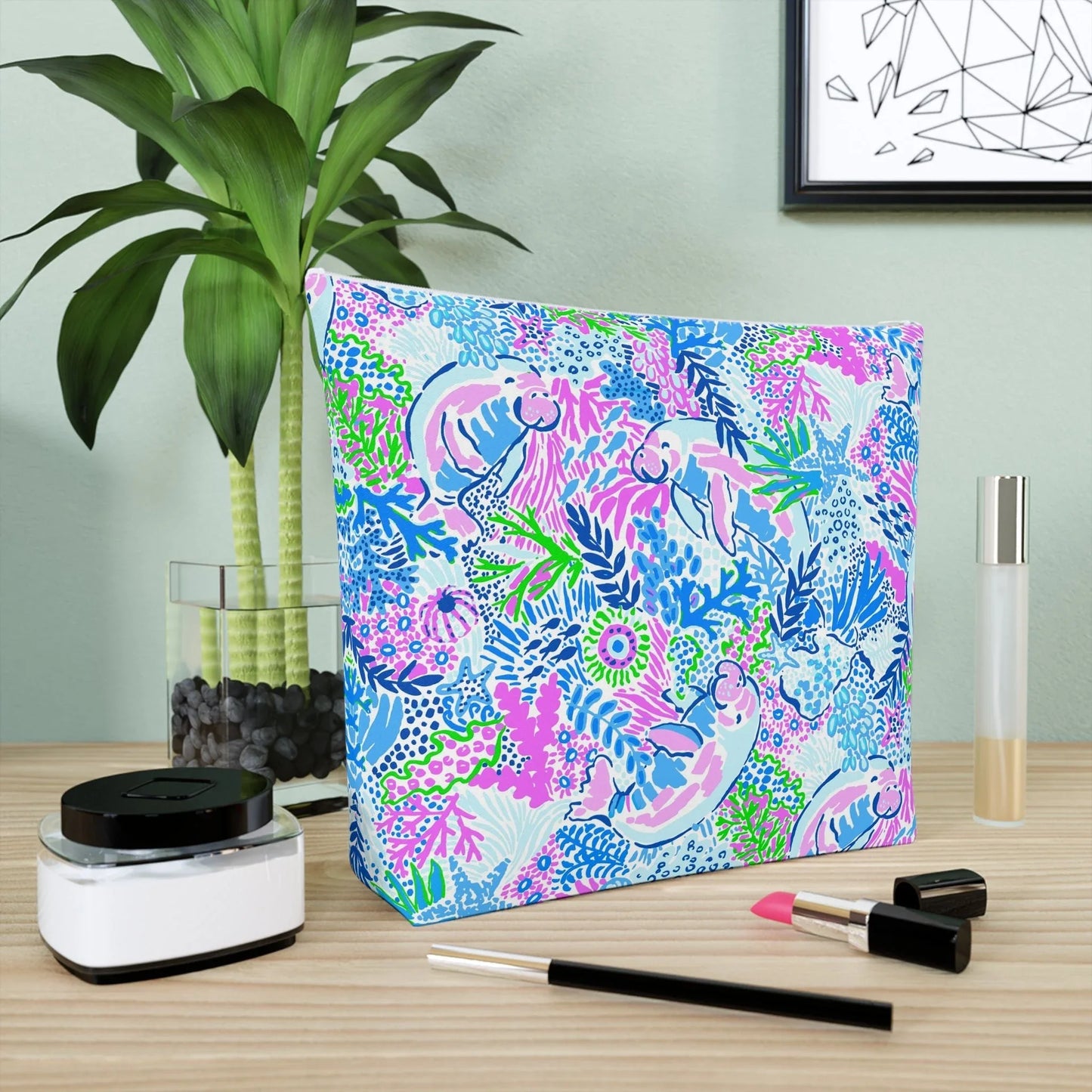 Manatee Paradise Cosmetic Bag - Bags