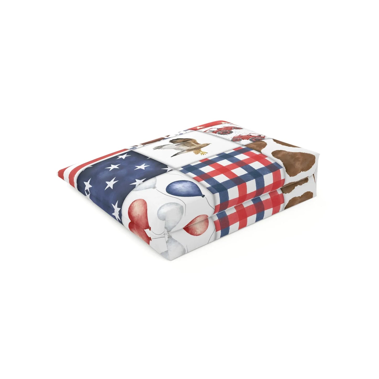 Patriot Patchwork Cosmetic Bag - Bags