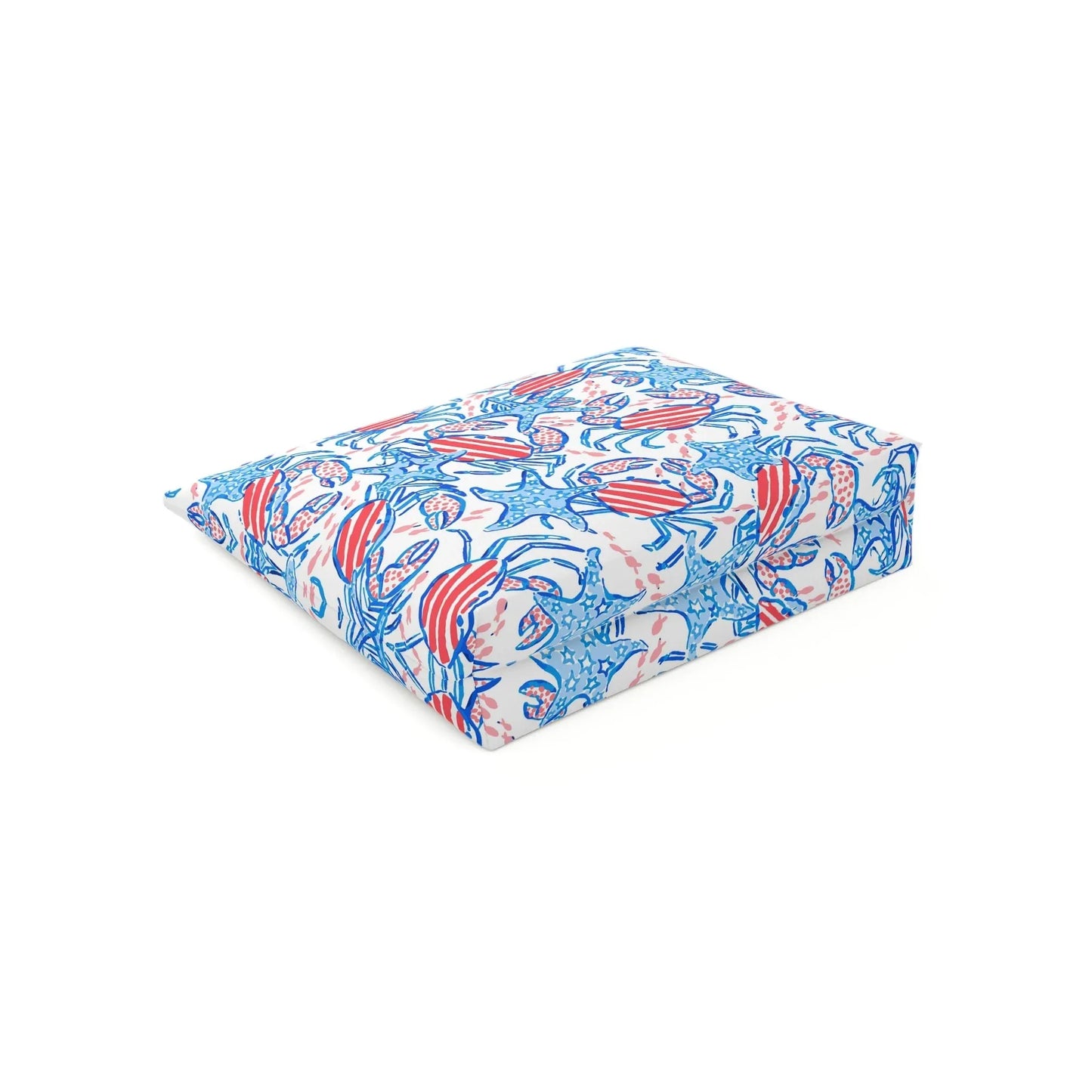 Patriotic Crab & Seashell Cosmetic Bag - Bags