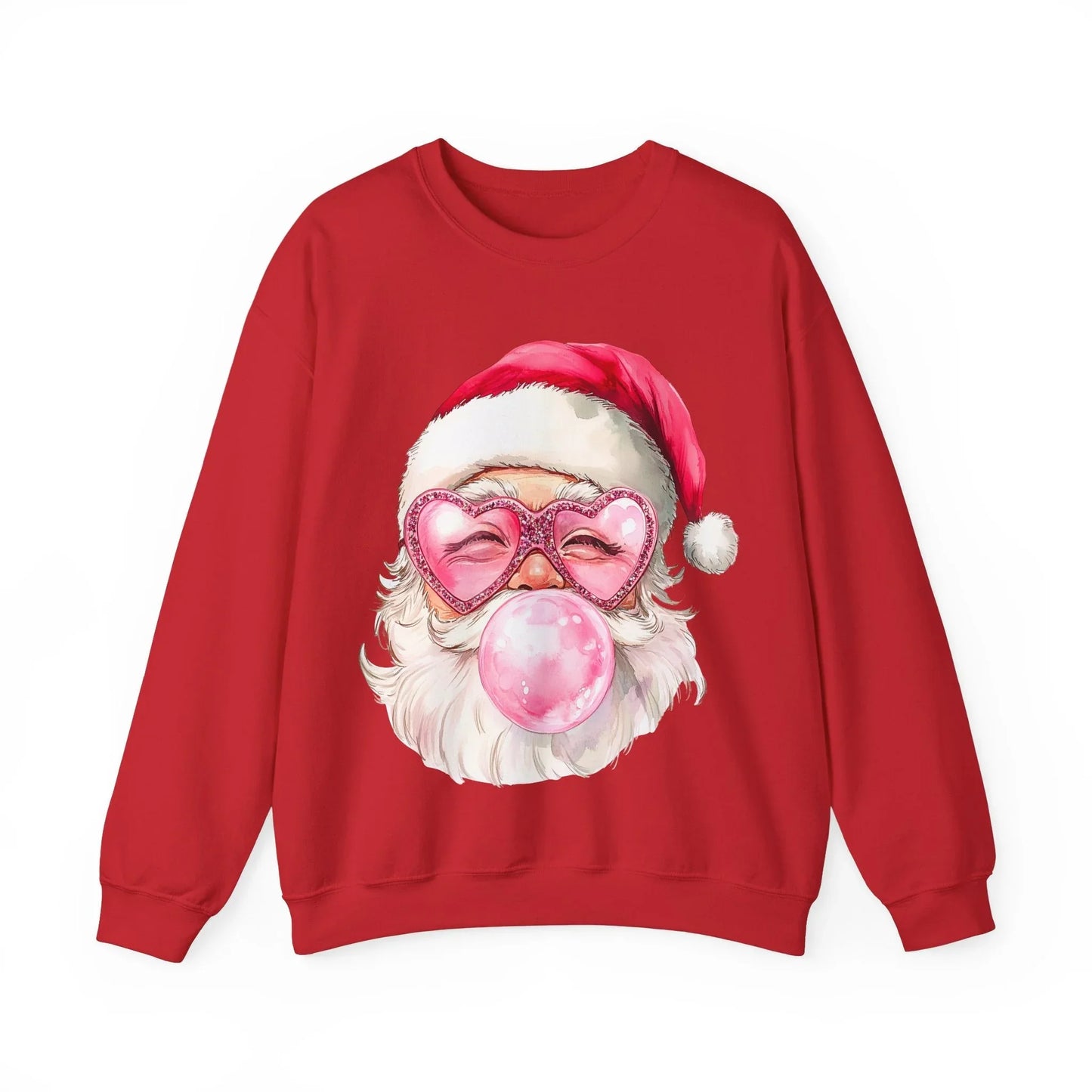 Pink Christmas Sweatshirt - S / Red