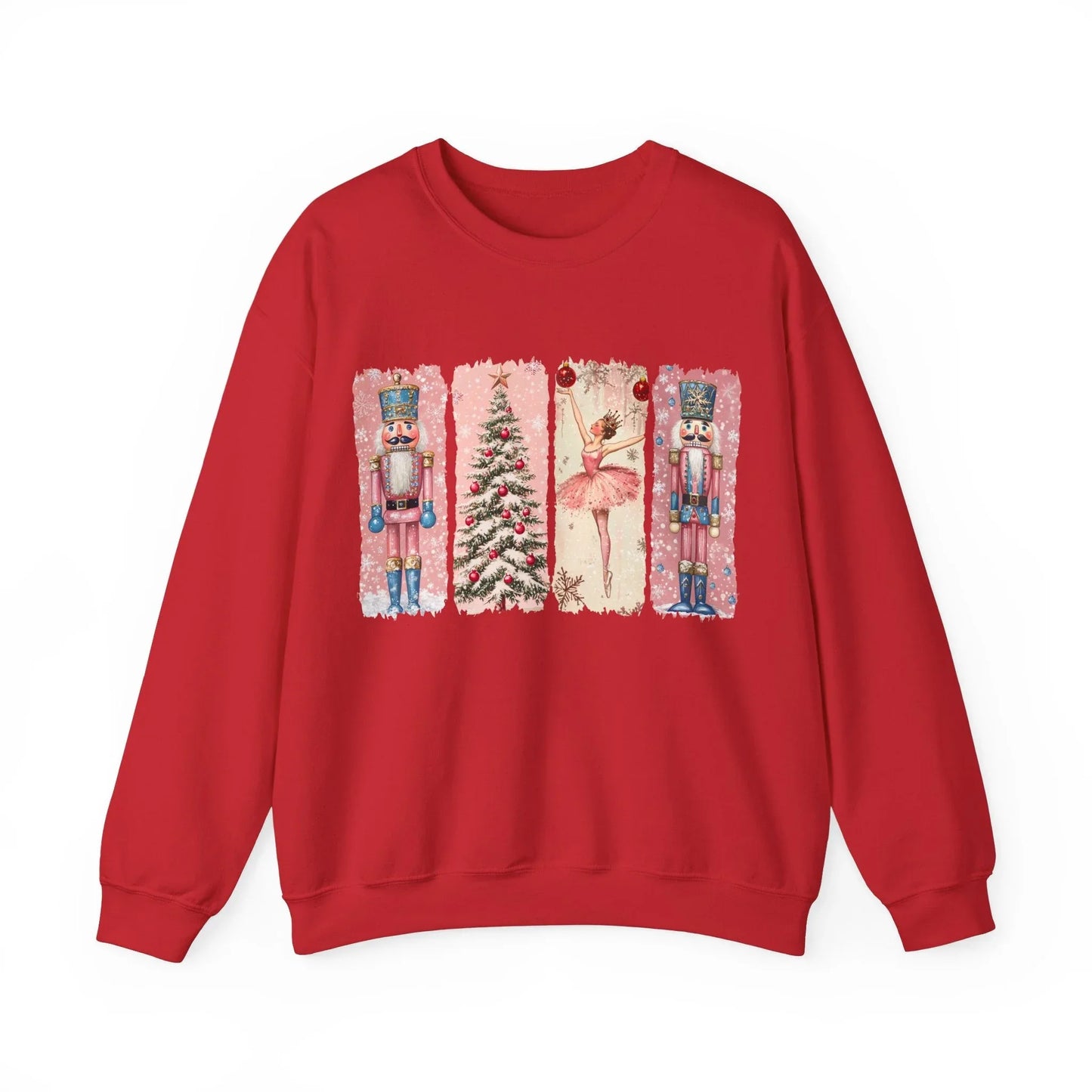 Pink Christmas Sweatshirt - S / Red