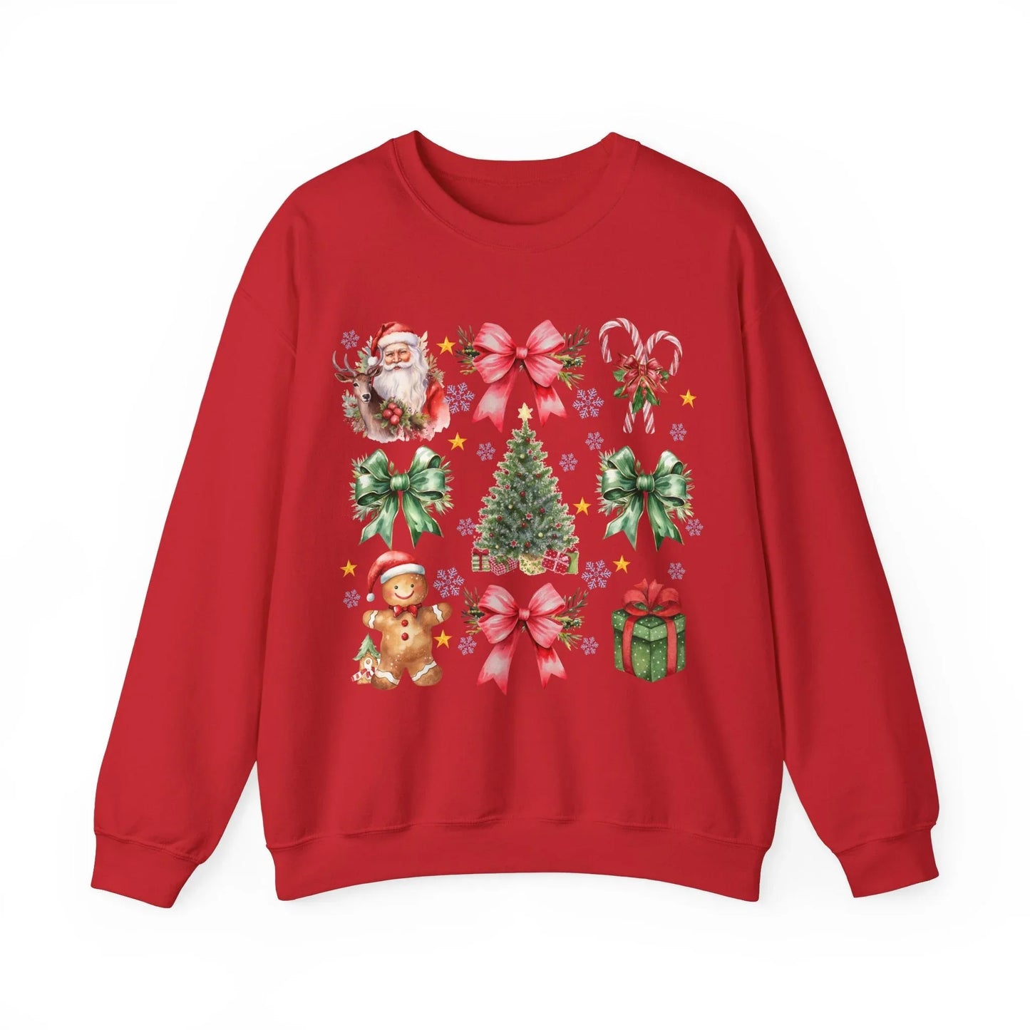 Pink Christmas Sweatshirt - S / Red