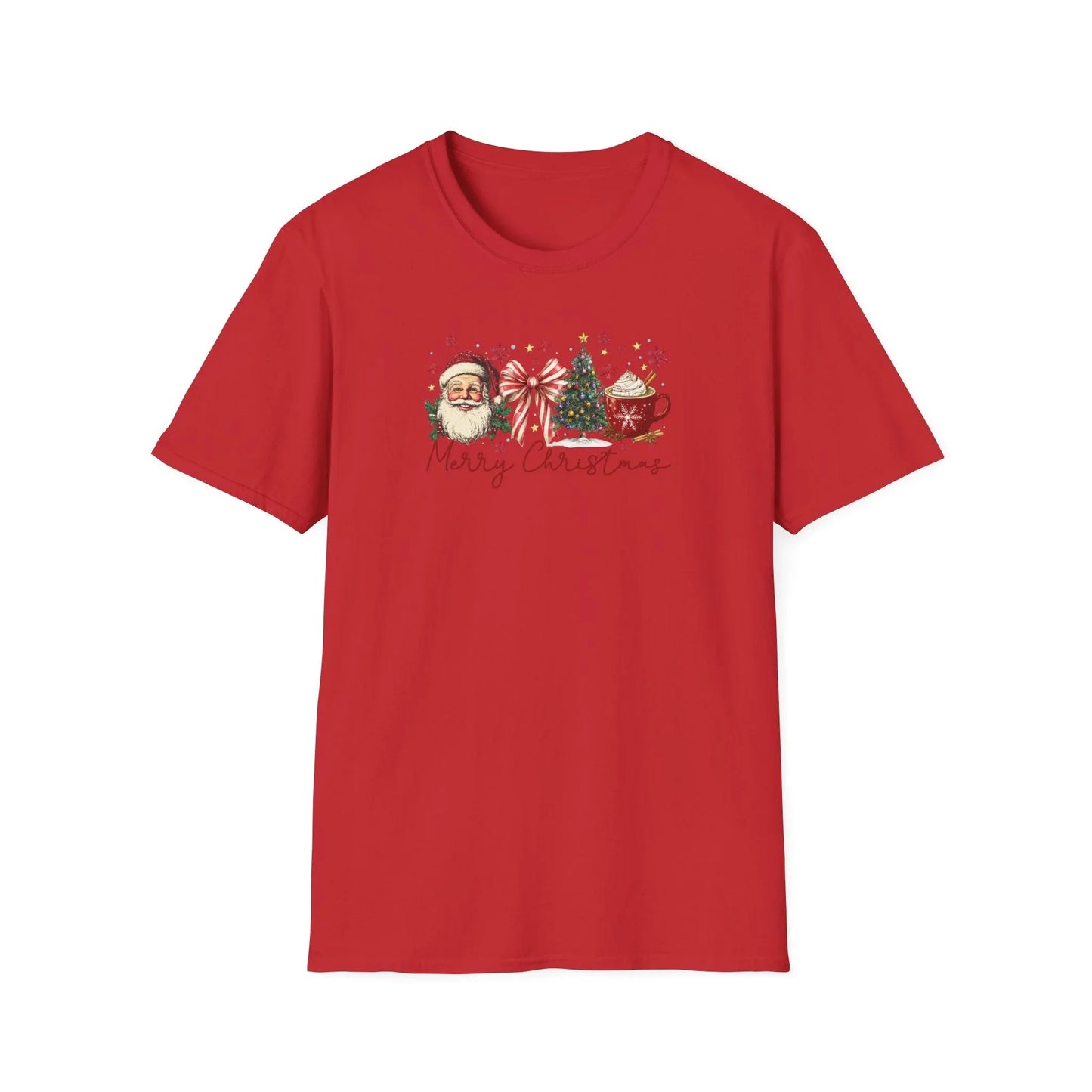 Pink Christmas Tshirt - S / Red - T-Shirt